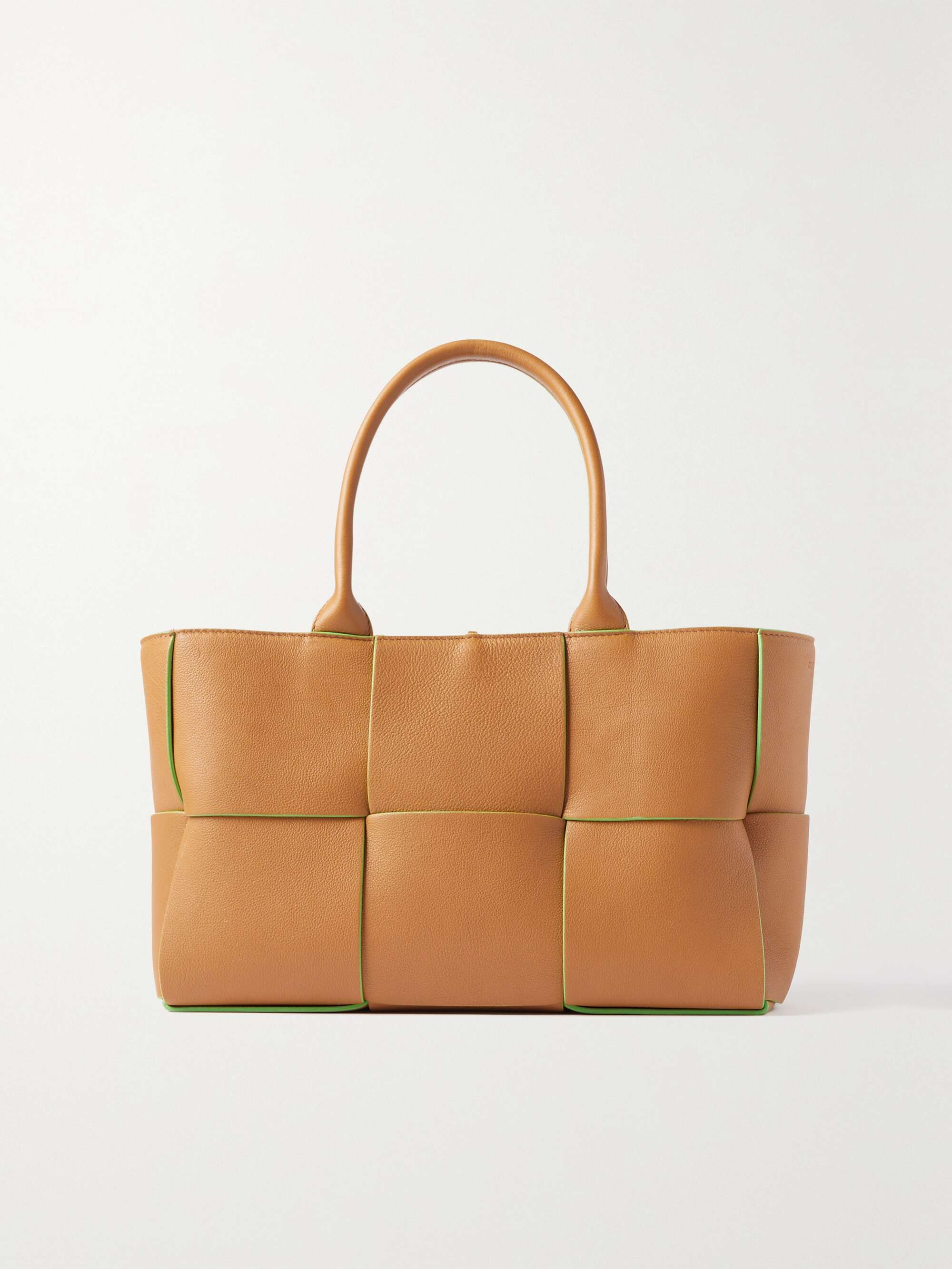 BOTTEGA VENETA Arco small intrecciato textured-leather tote | NET-A-PORTER