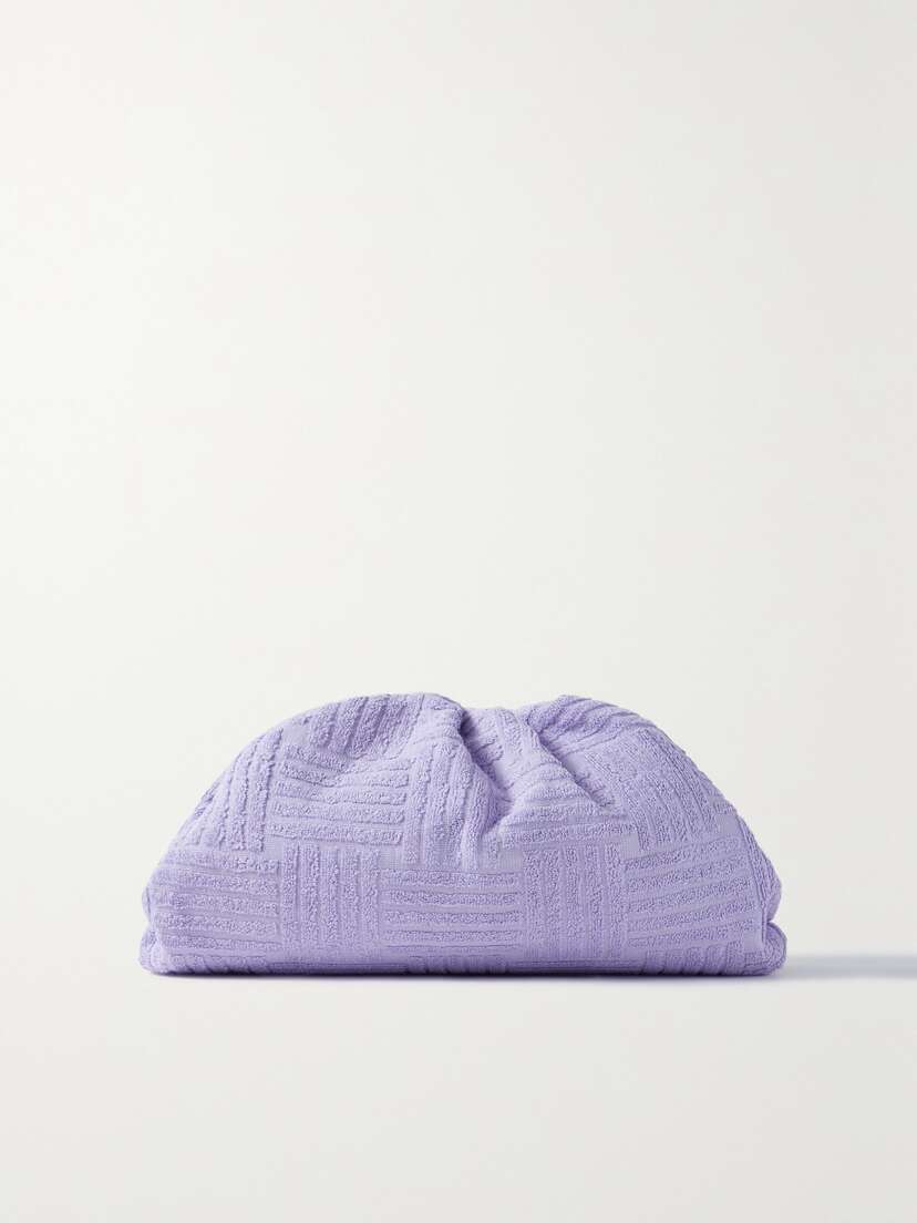 Bottega Veneta The Pouch Large Gathered Terry Clutch