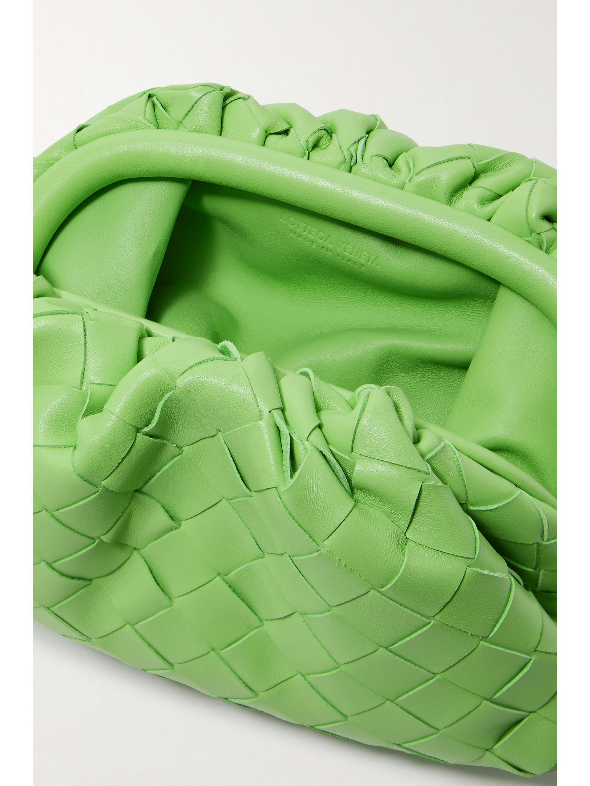 BOTTEGA VENETA The Pouch mini intrecciato leather clutch