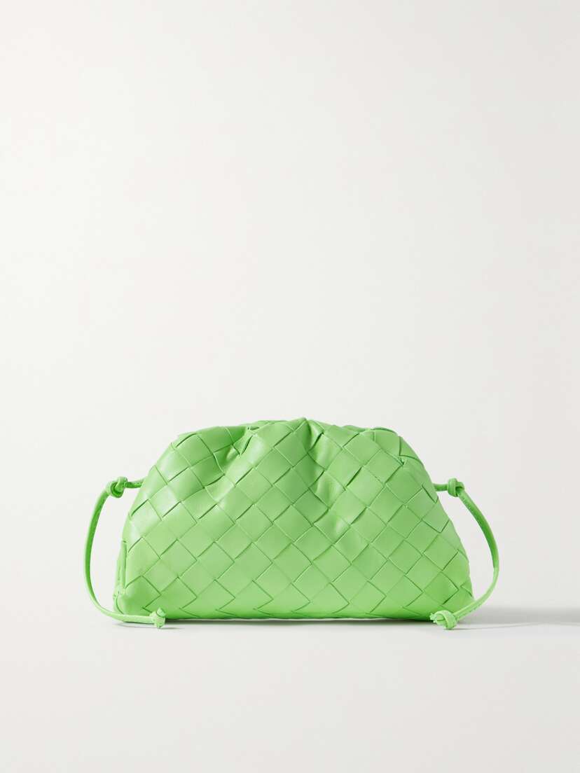 Bottega Veneta The Pouch Mini Intrecciato Leather Clutch