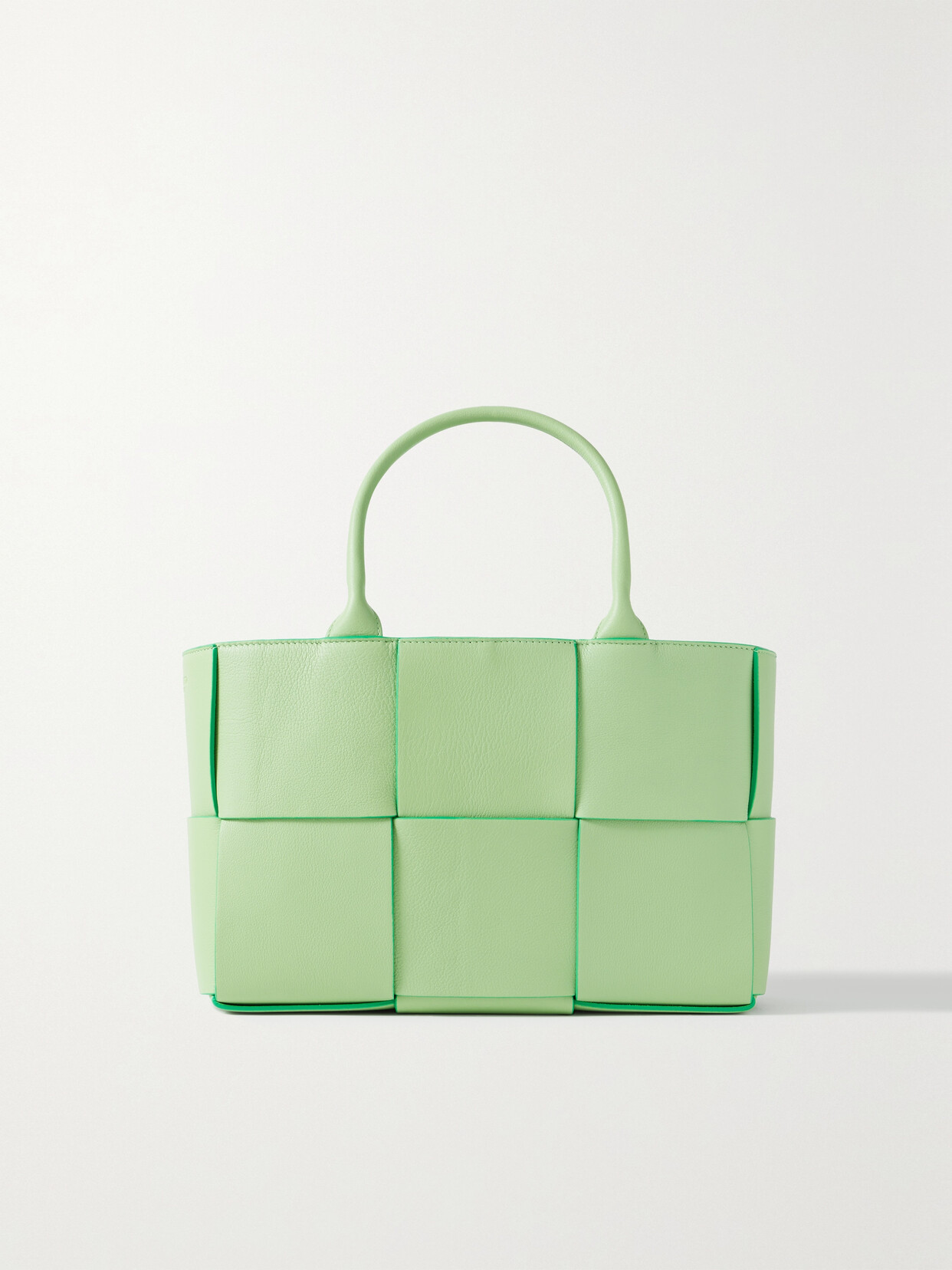 Bottega Veneta Arco Small Intrecciato Leather Tote - Green