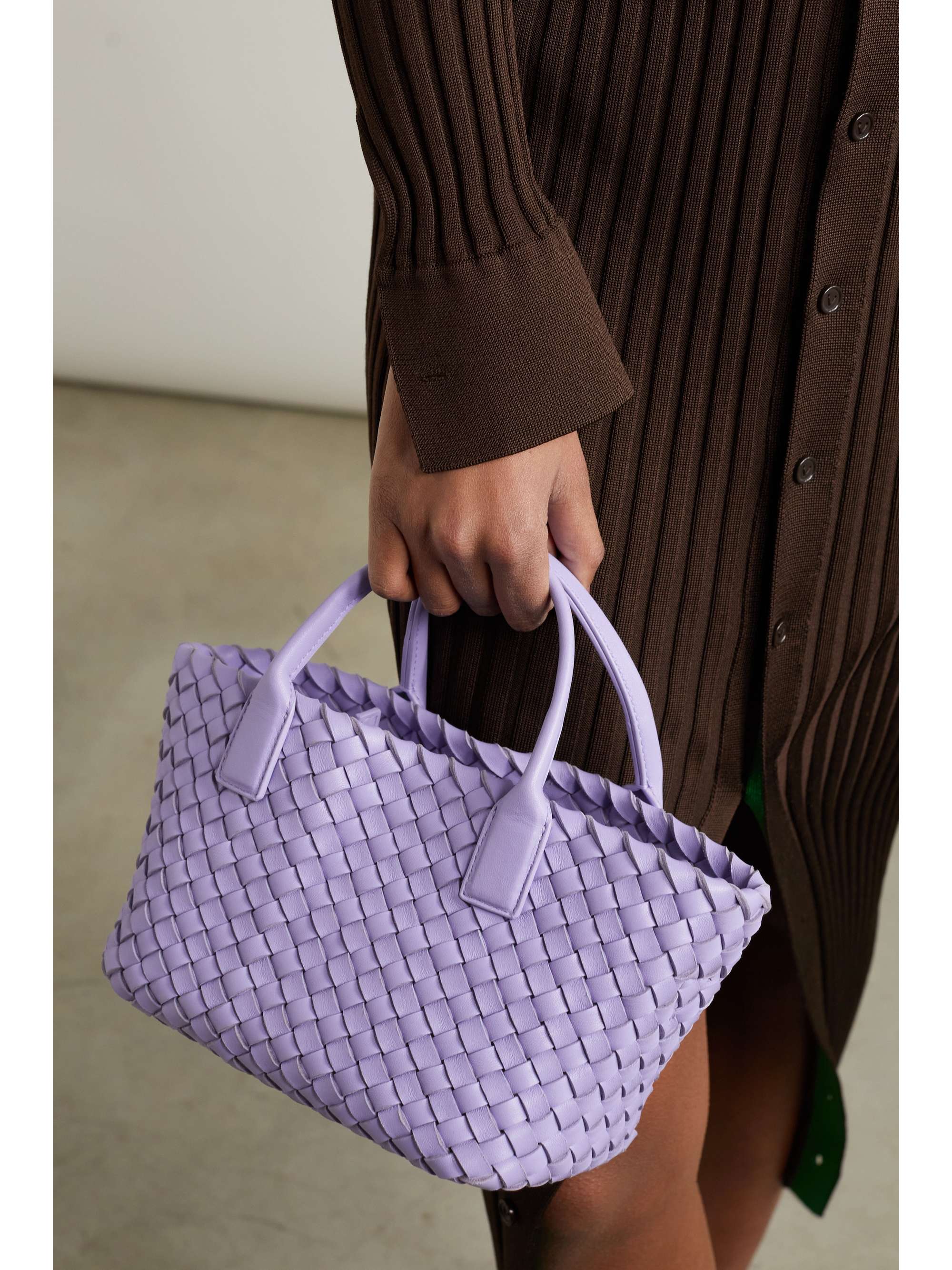 BOTTEGA VENETA Cabat mini intrecciato leather tote