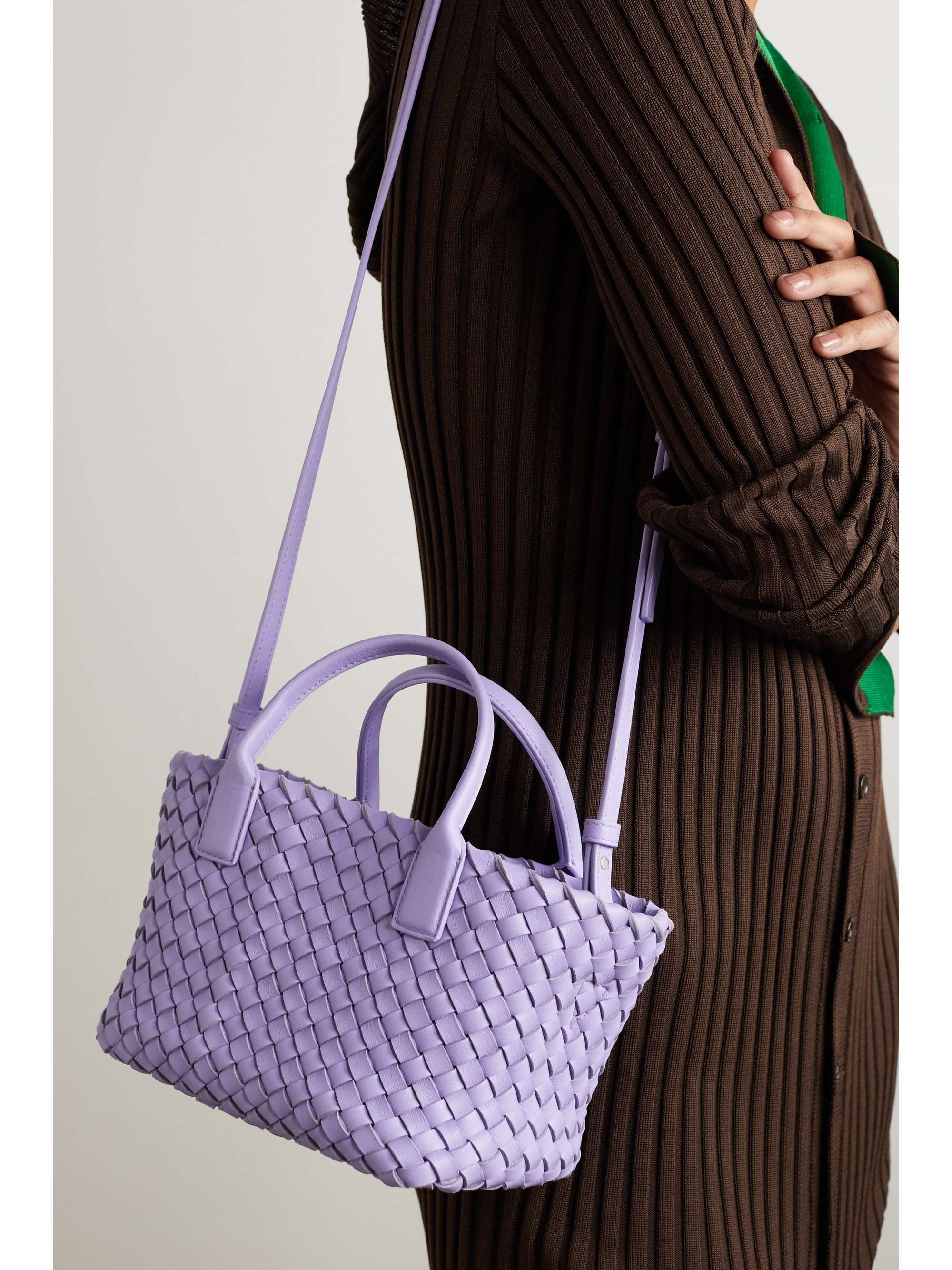 BOTTEGA VENETA Cabat mini intrecciato leather tote