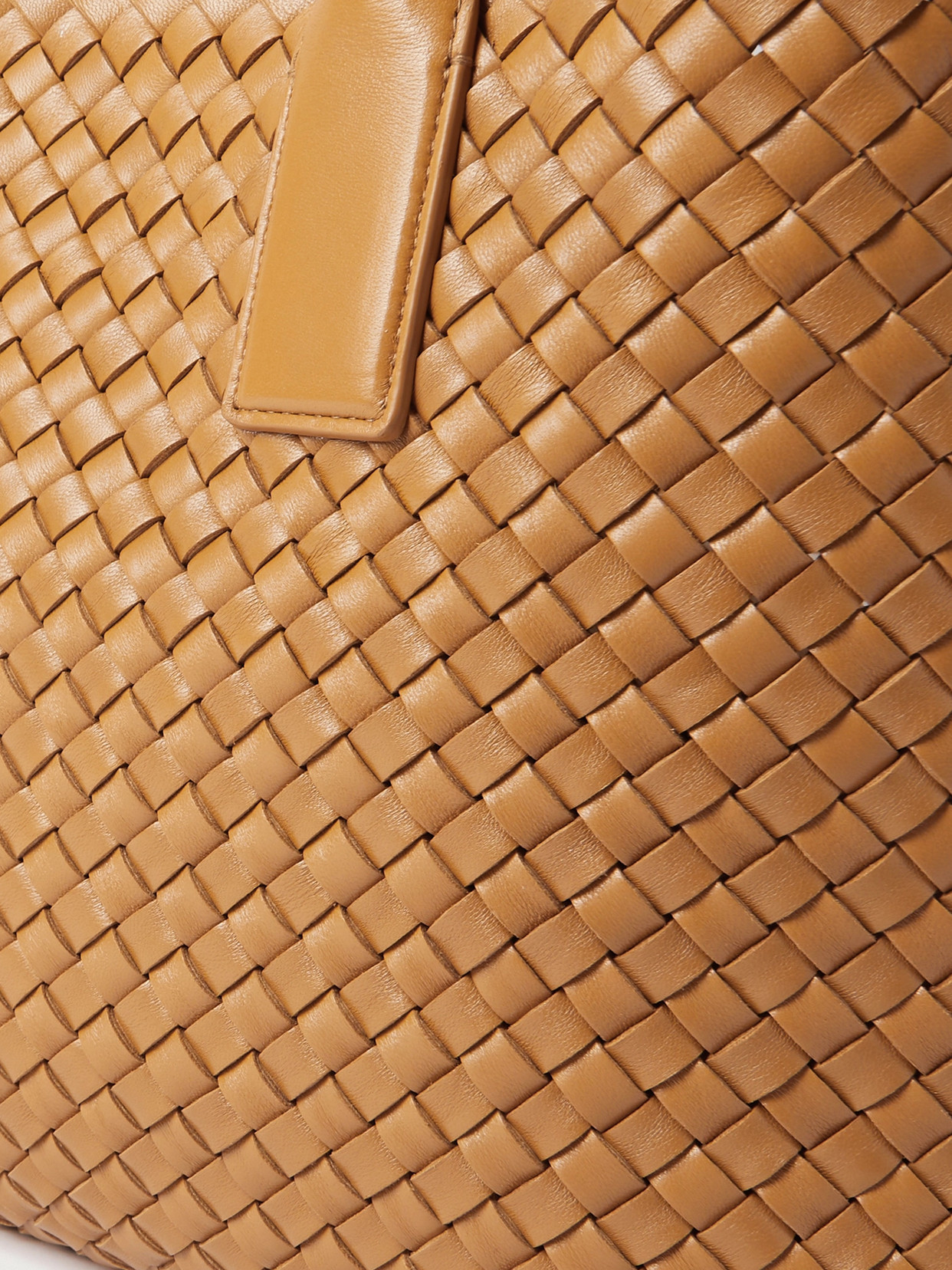 Bottega Veneta Cabat Mini Intrecciato Leather Tote In Brown