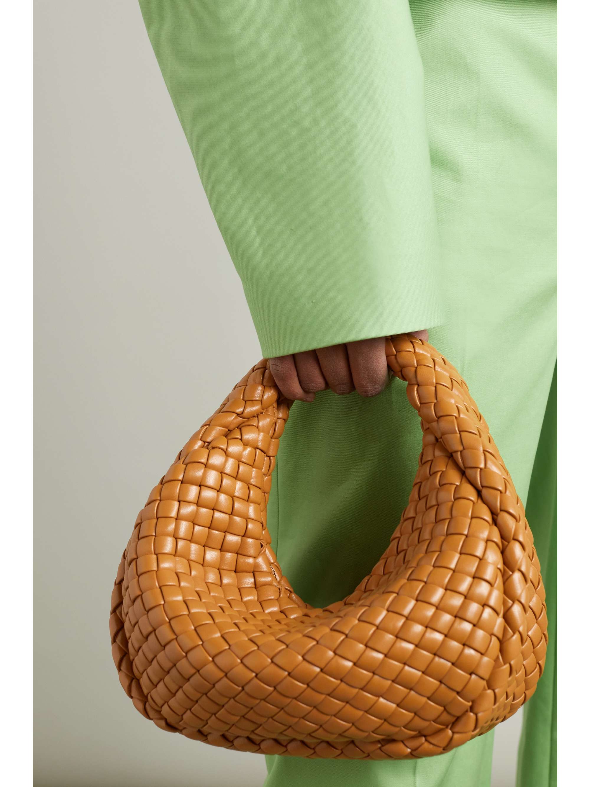 Bottega Veneta Jodie Mini Intrecciato Knot Hobo Bag