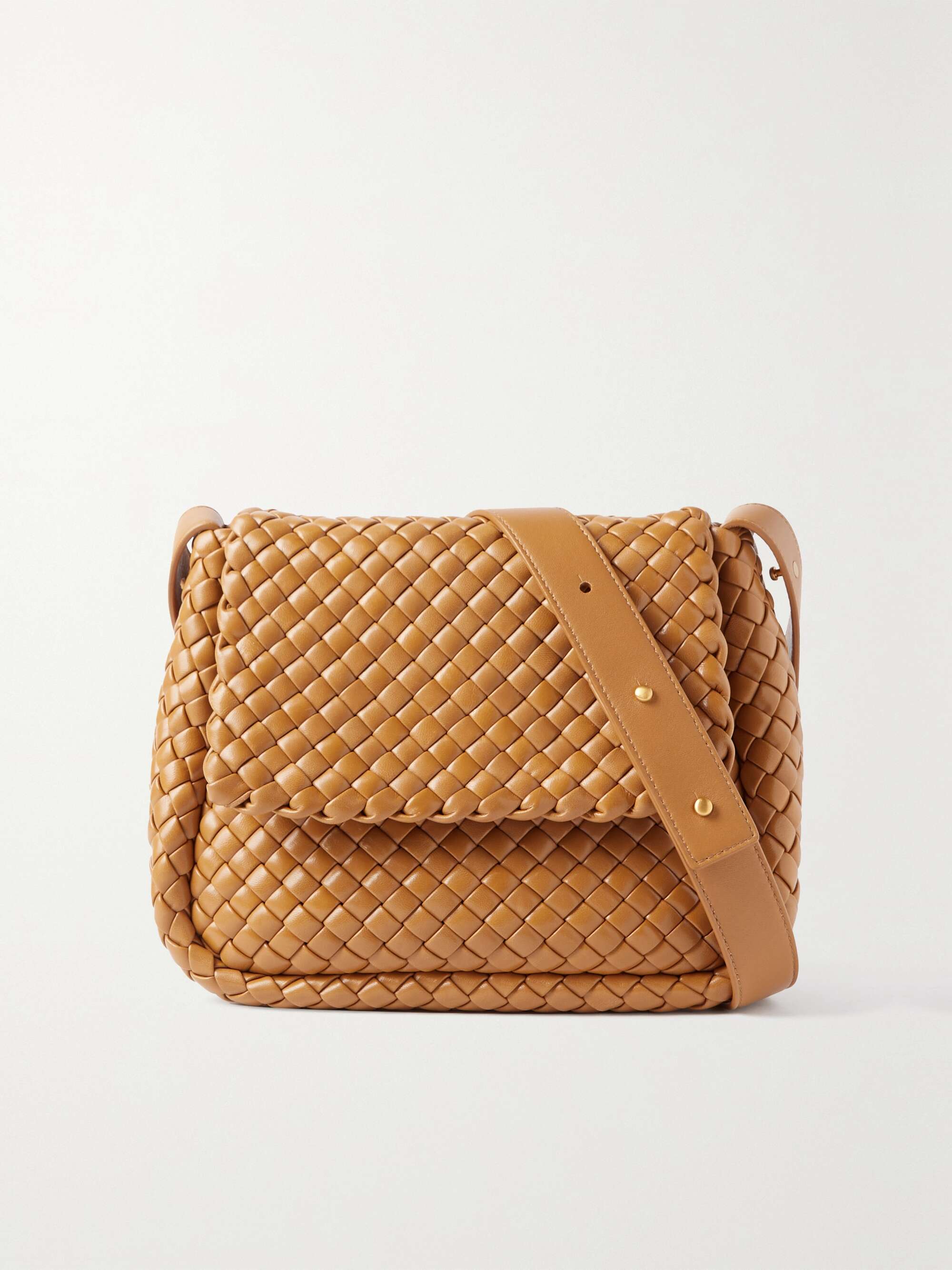 Bottega Veneta Nodini Intrecciato Leather Shoulder Bag, $1,650, NET-A-PORTER.COM