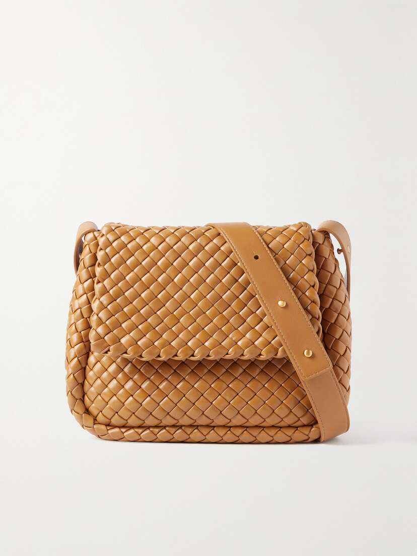 Bottega Veneta Cobble Padded Intrecciato Leather Shoulder Bag