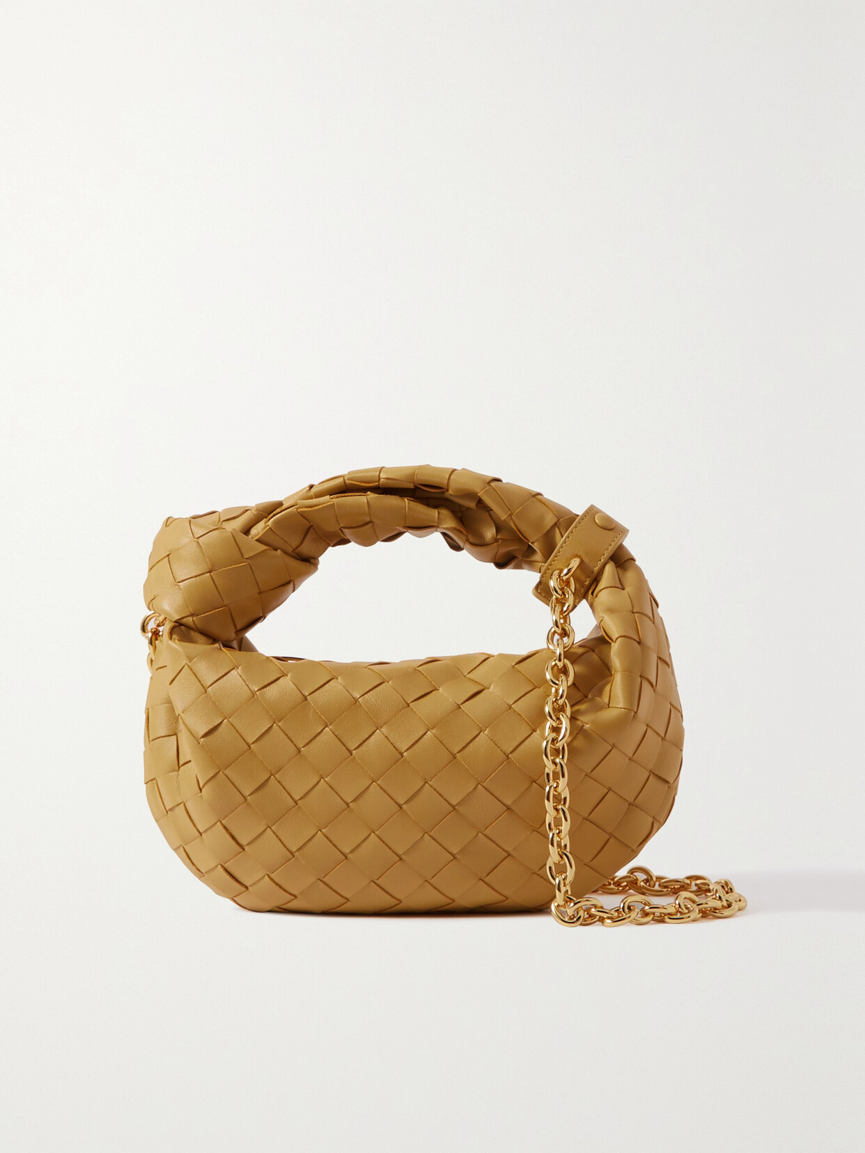 Bottega Veneta Jodie Mini Knotted Intrecciato Leather Tote