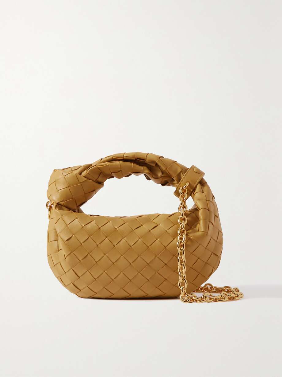 net-a-porter.com | Jodie mini Tote aus Intrecciato-Leder mit Knoten