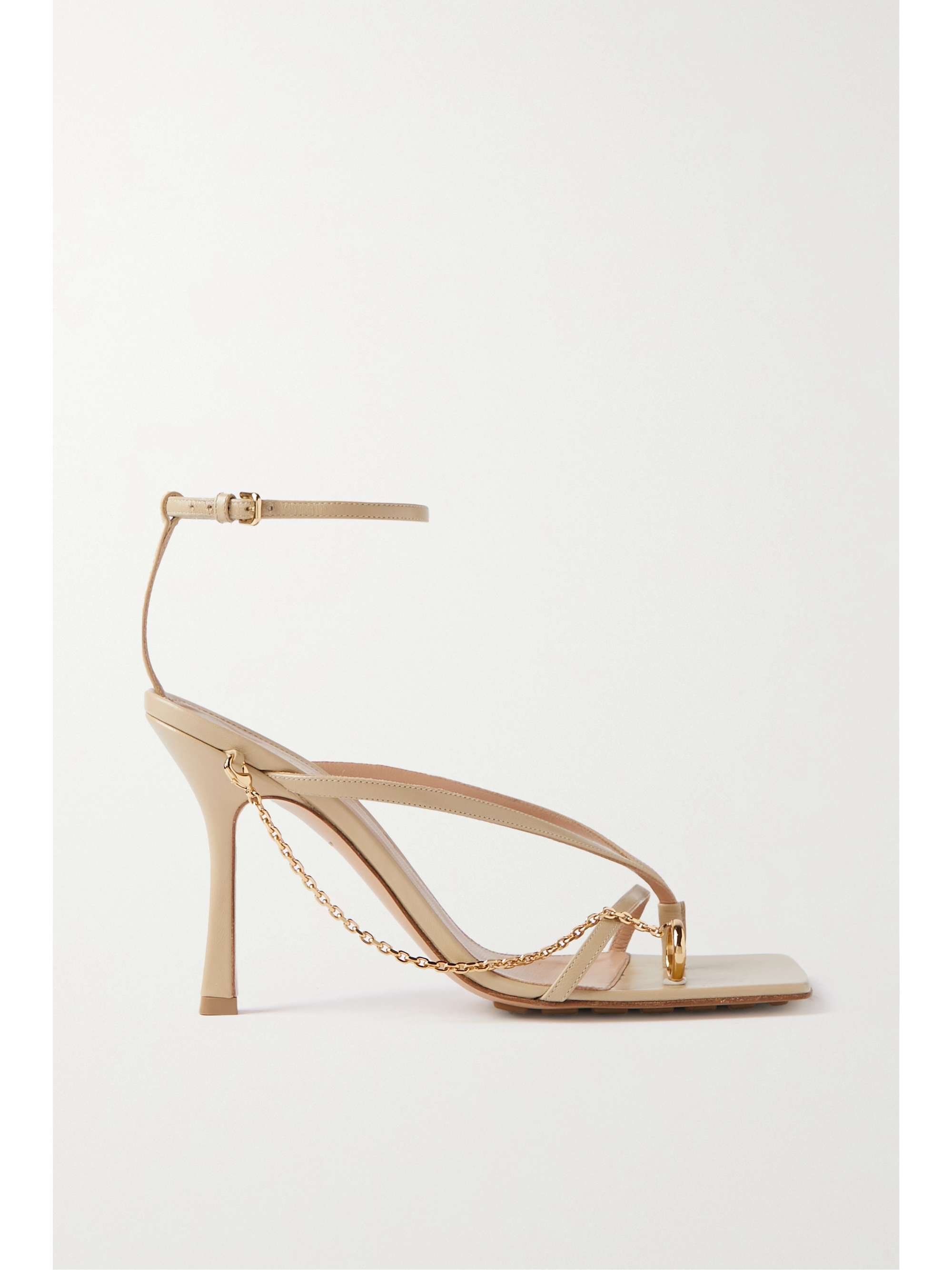 BOTTEGA VENETA Embellished leather sandals | NET-A-PORTER