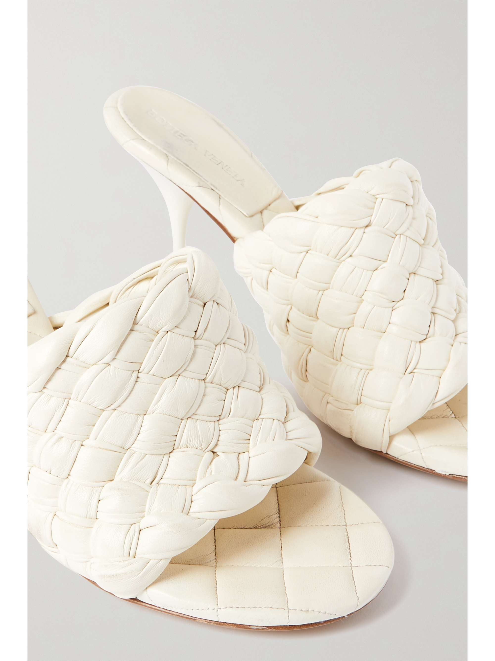 BOTTEGA VENETA Intrecciato leather mules