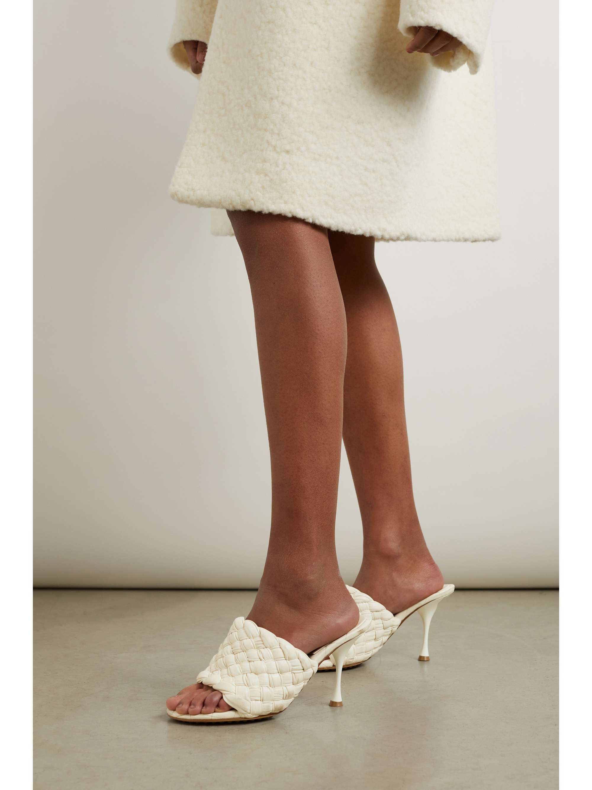 BOTTEGA VENETA Intrecciato leather mules