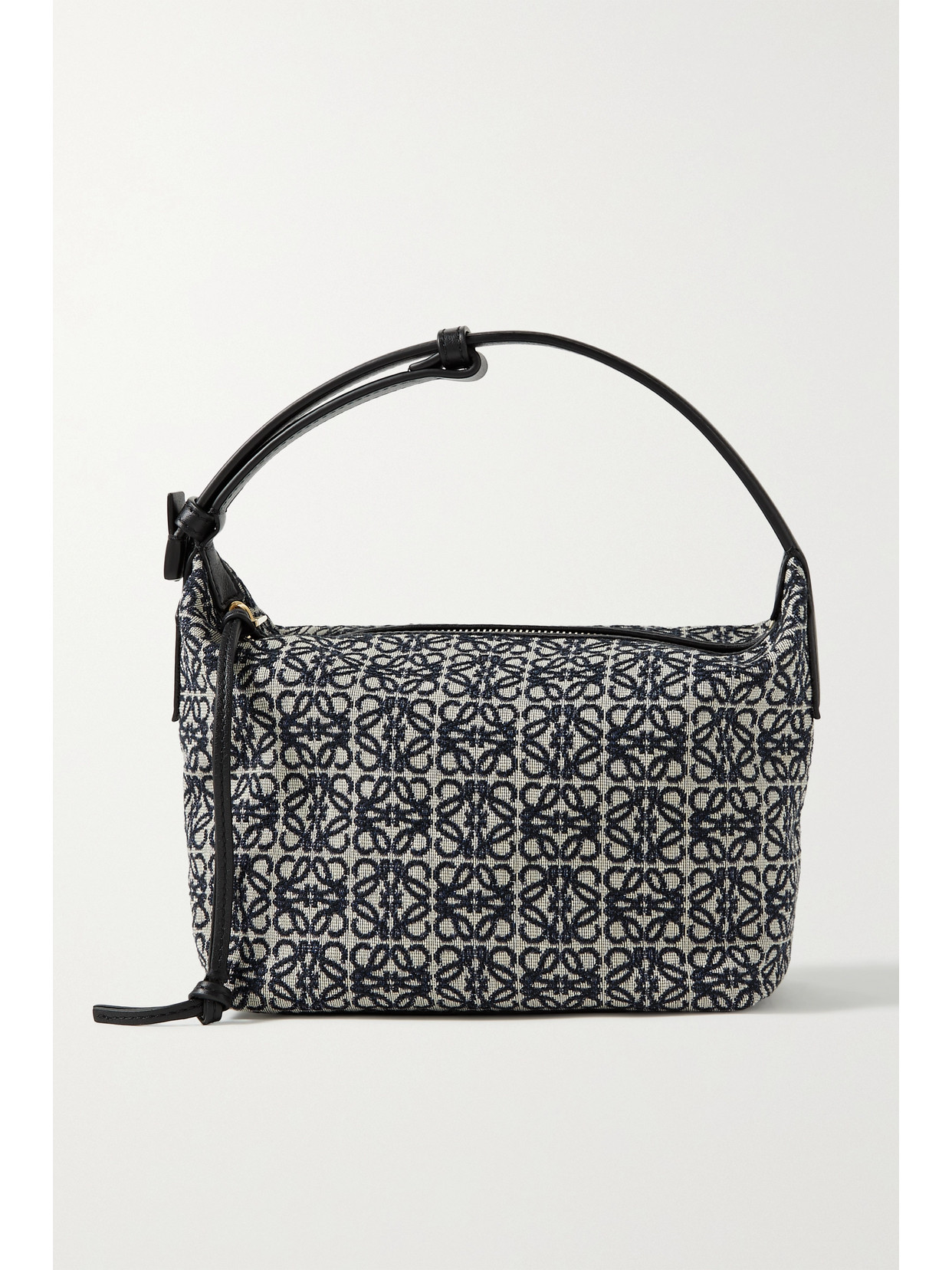 Loewe Cubi Anagram Small Leather-trimmed Logo-jacquard Tote