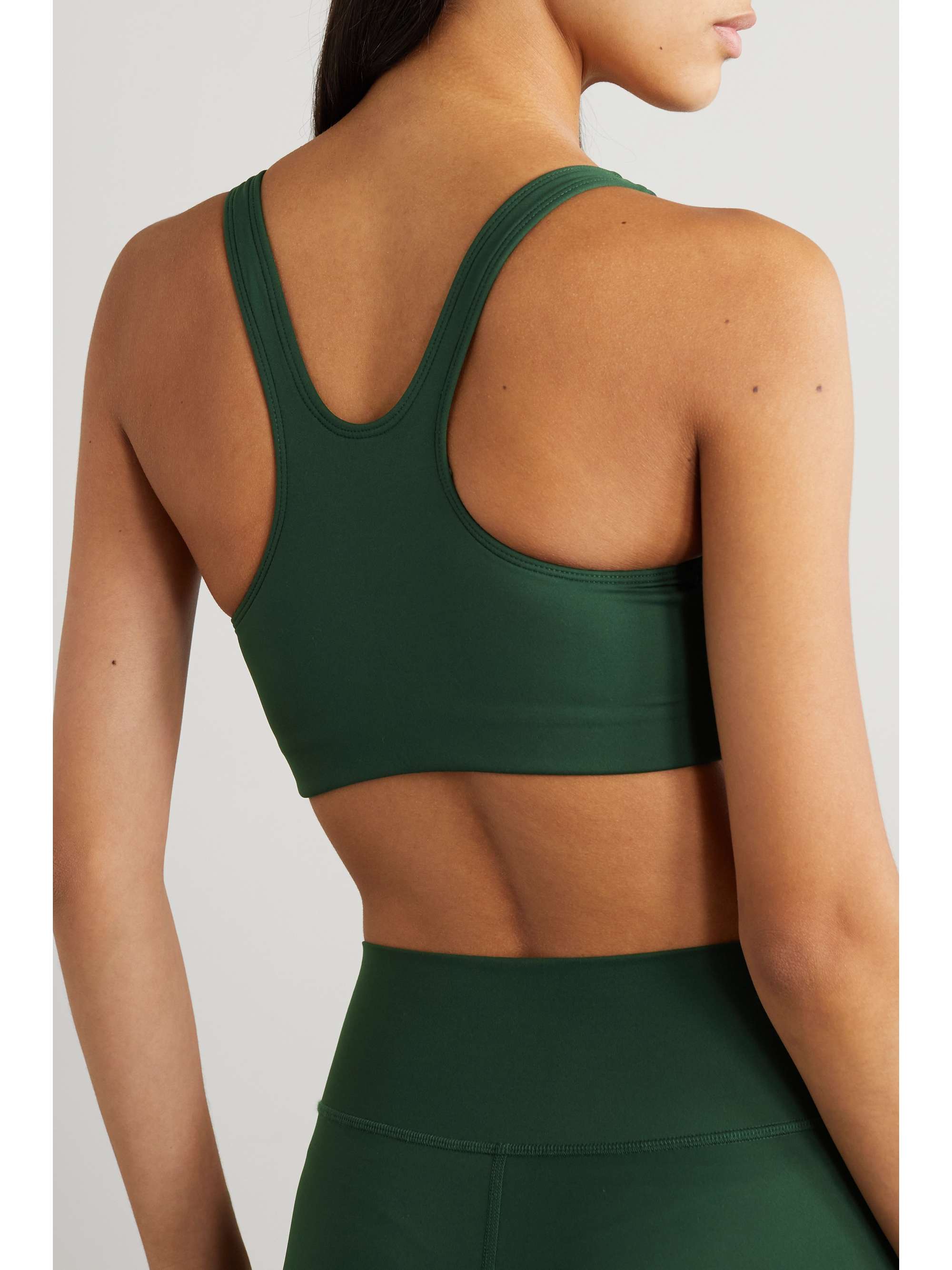 SPORTY & RICH Billie printed stretch sports bra