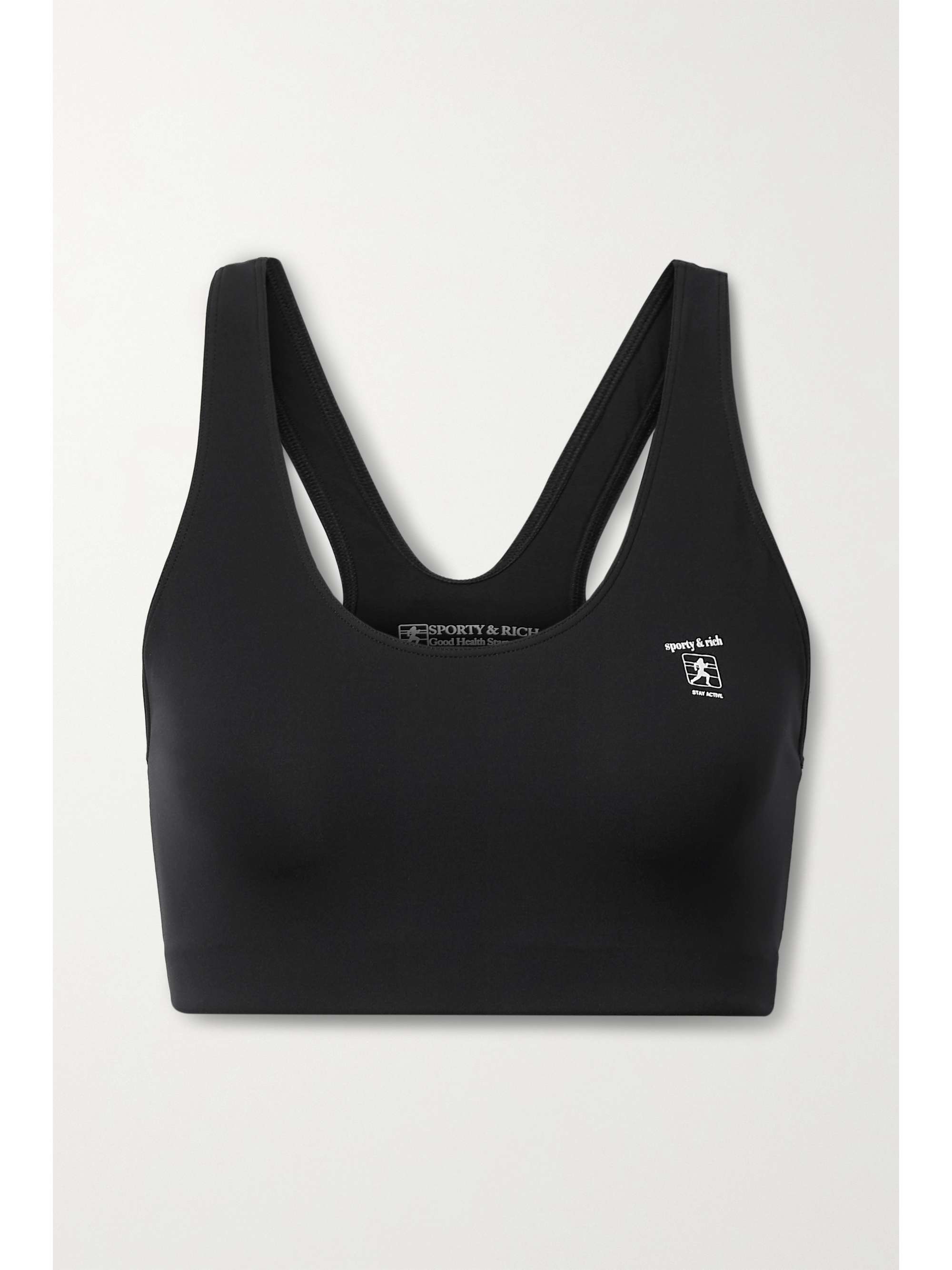 SPORTY & RICH حمالة صدر Billie الرياضية من قماش مطّاطي بطبعات