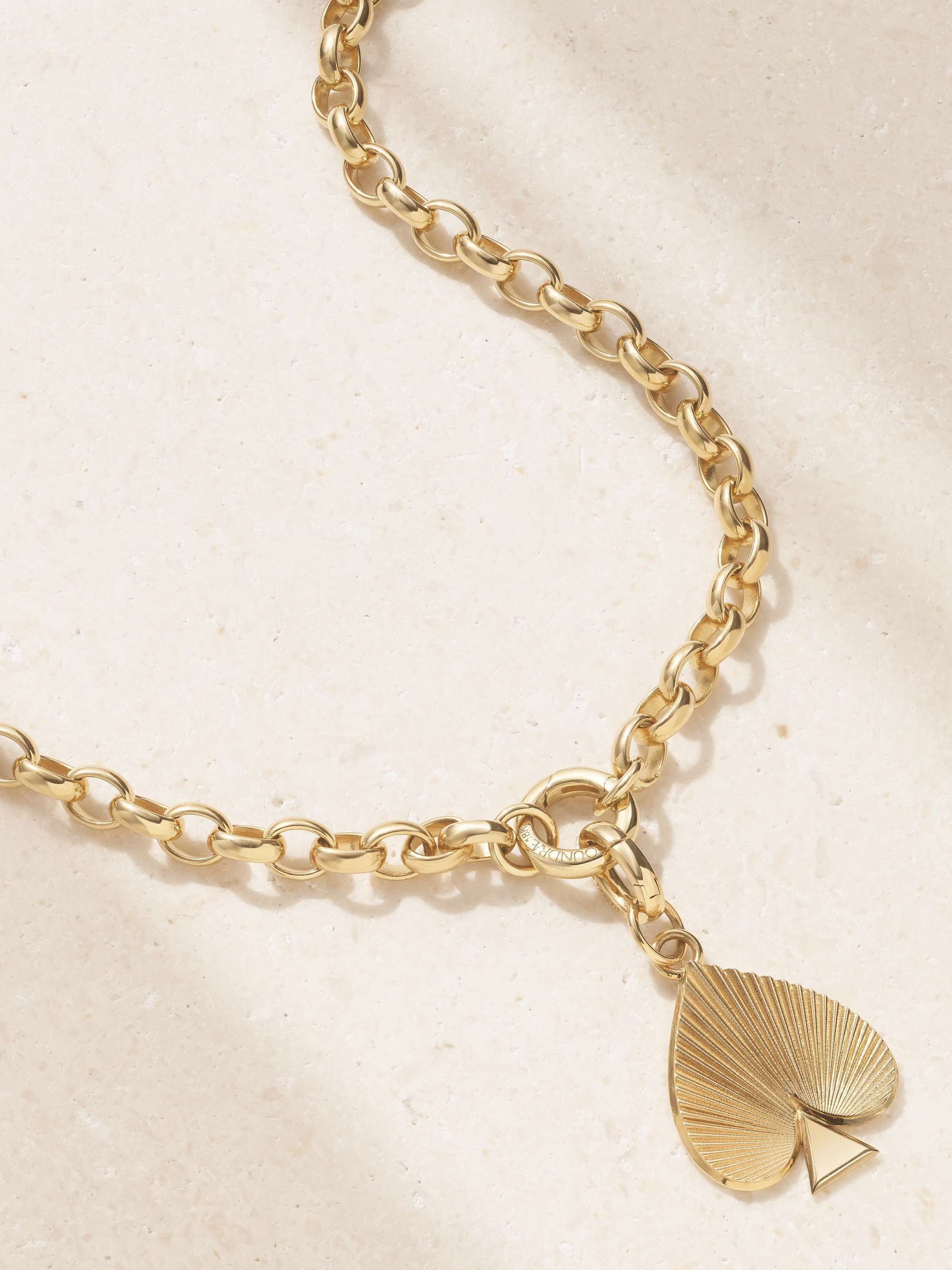 FOUNDRAE Reverie Spade 18-karat gold necklace