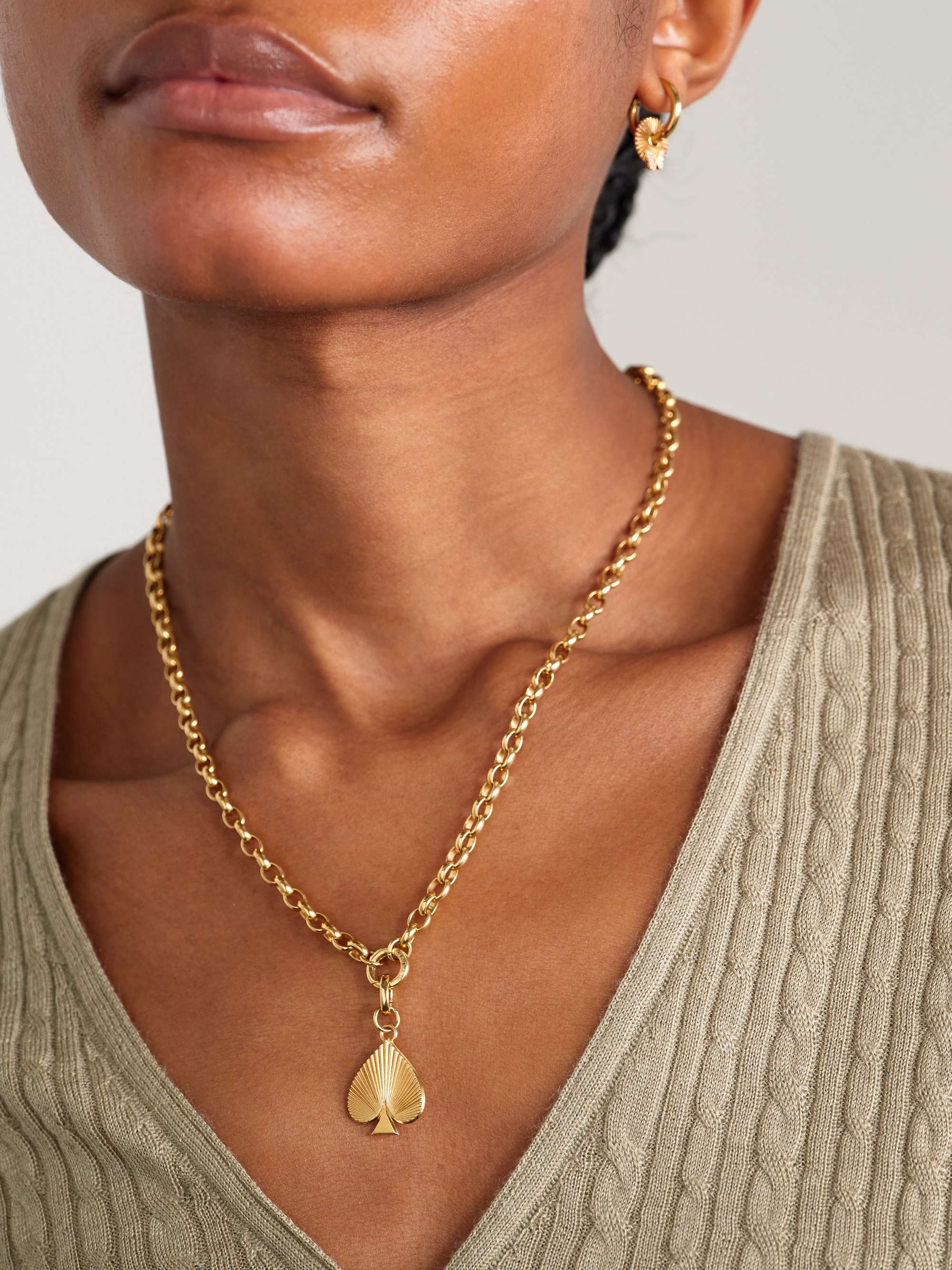 FOUNDRAE Reverie Spade 18-karat gold necklace