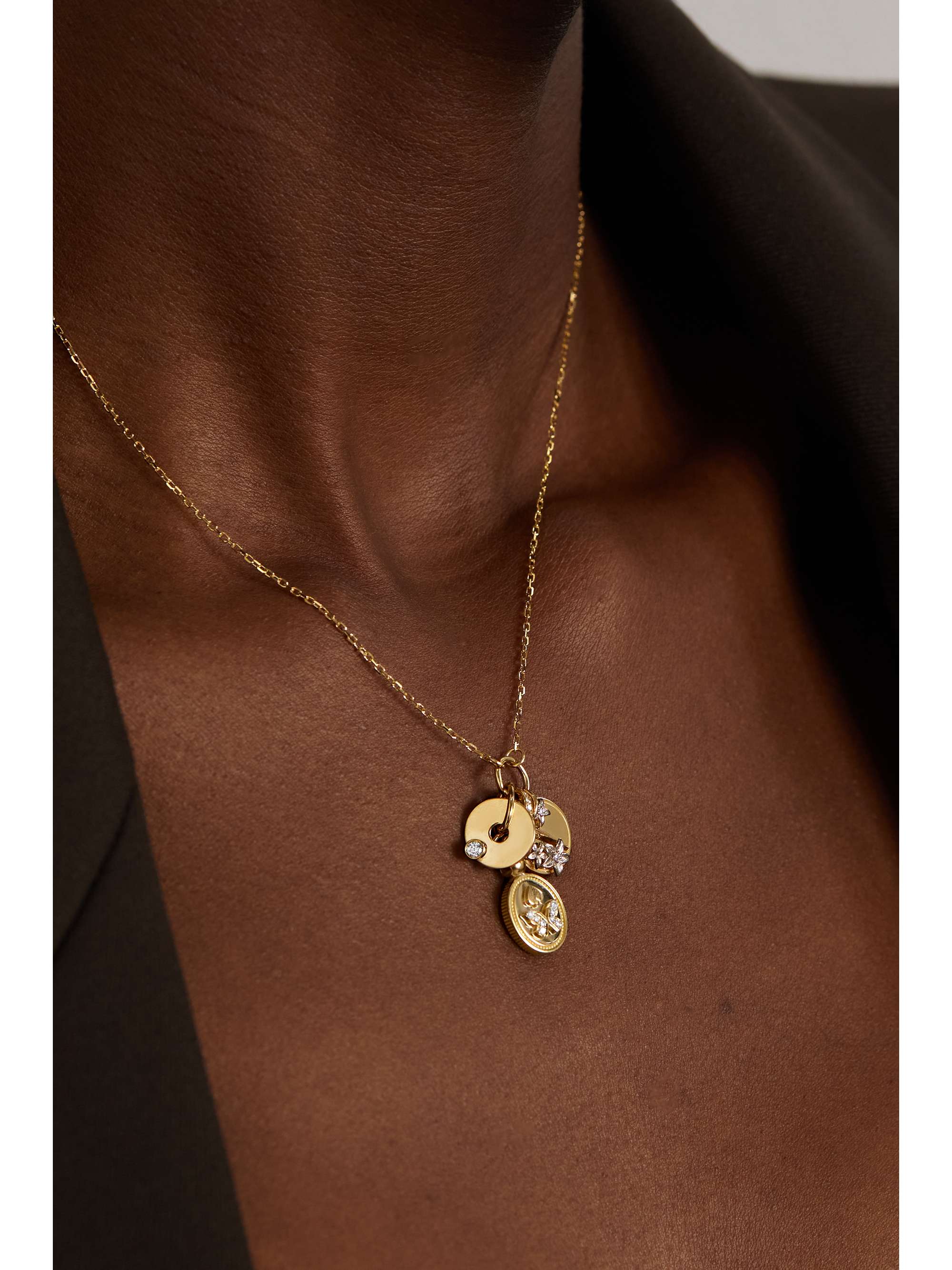 FOUNDRAE Reverie & Resilience 18-karat gold diamond necklace