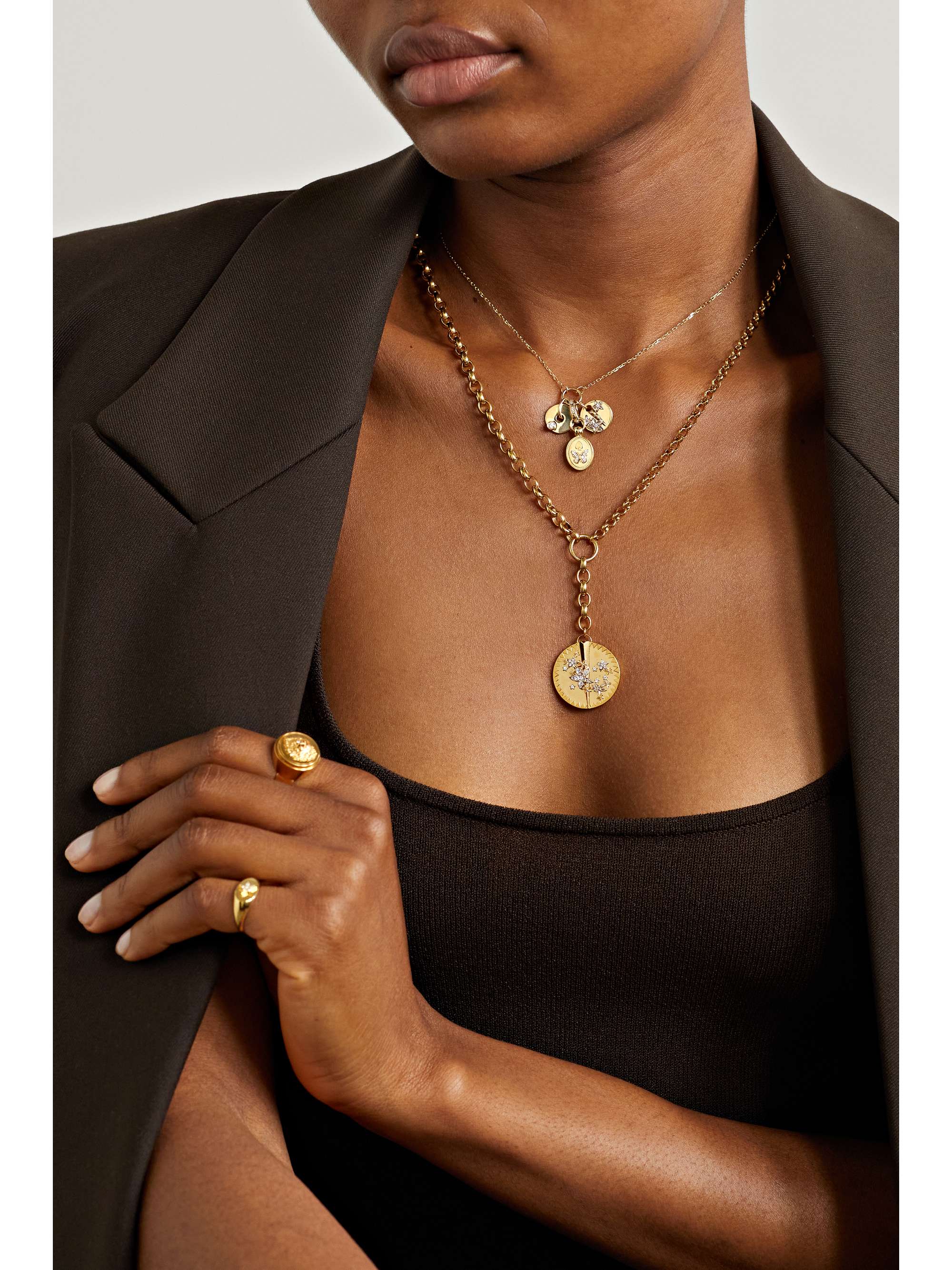 FOUNDRAE Reverie & Resilience 18-karat gold diamond necklace