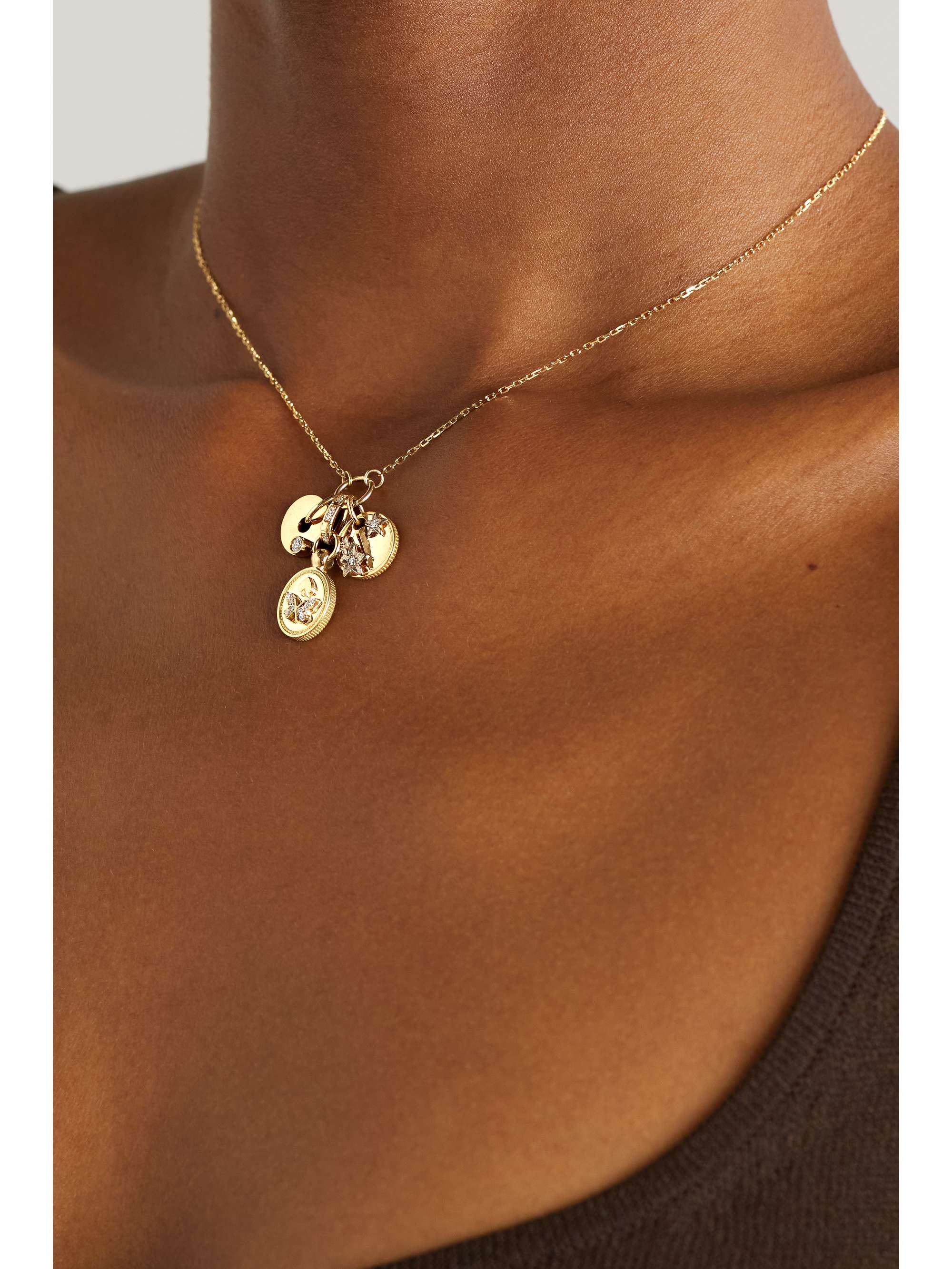 FOUNDRAE Reverie & Resilience 18-karat gold diamond necklace