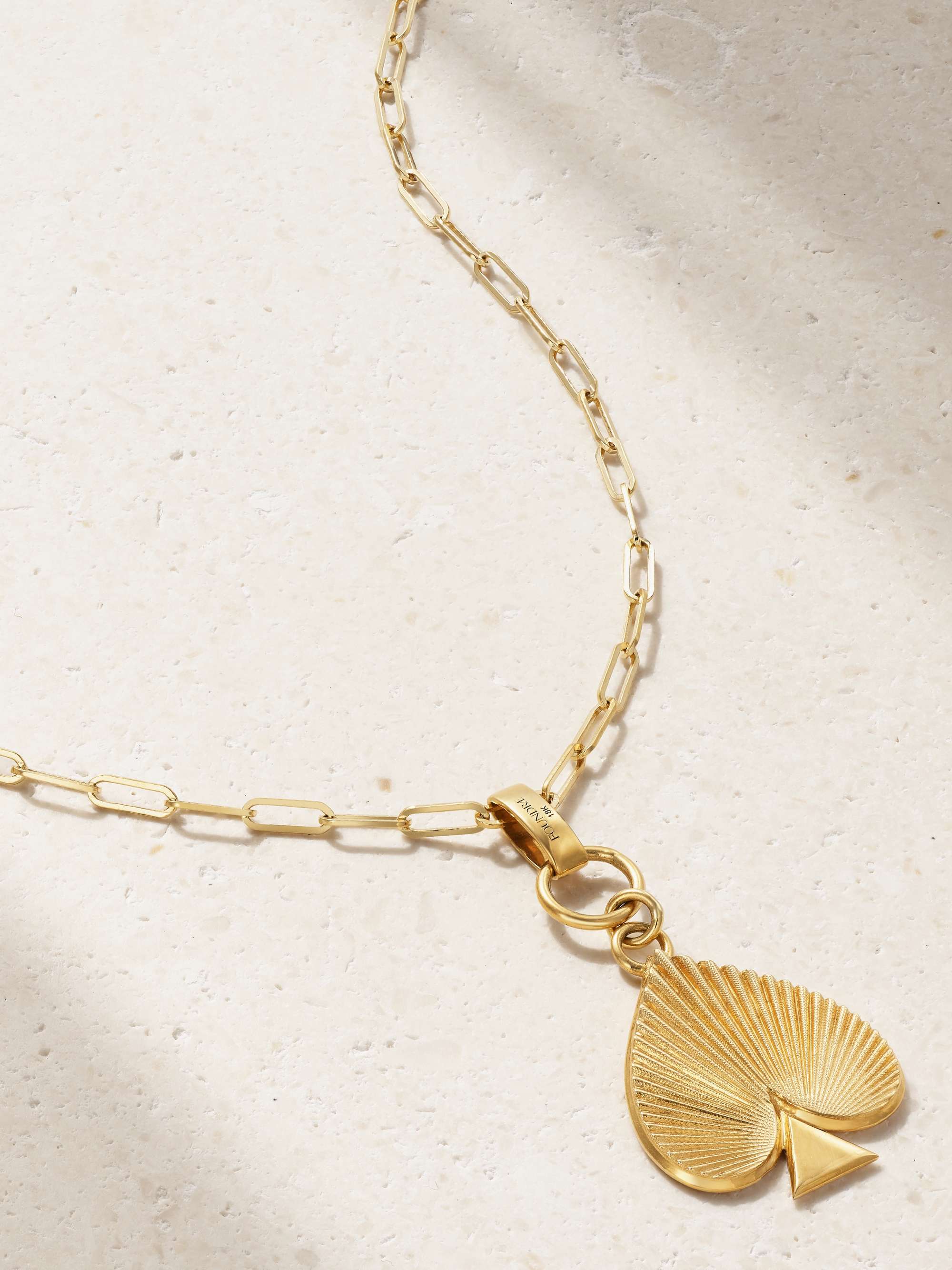 FOUNDRAE Reverie Spade 18-karat gold necklace