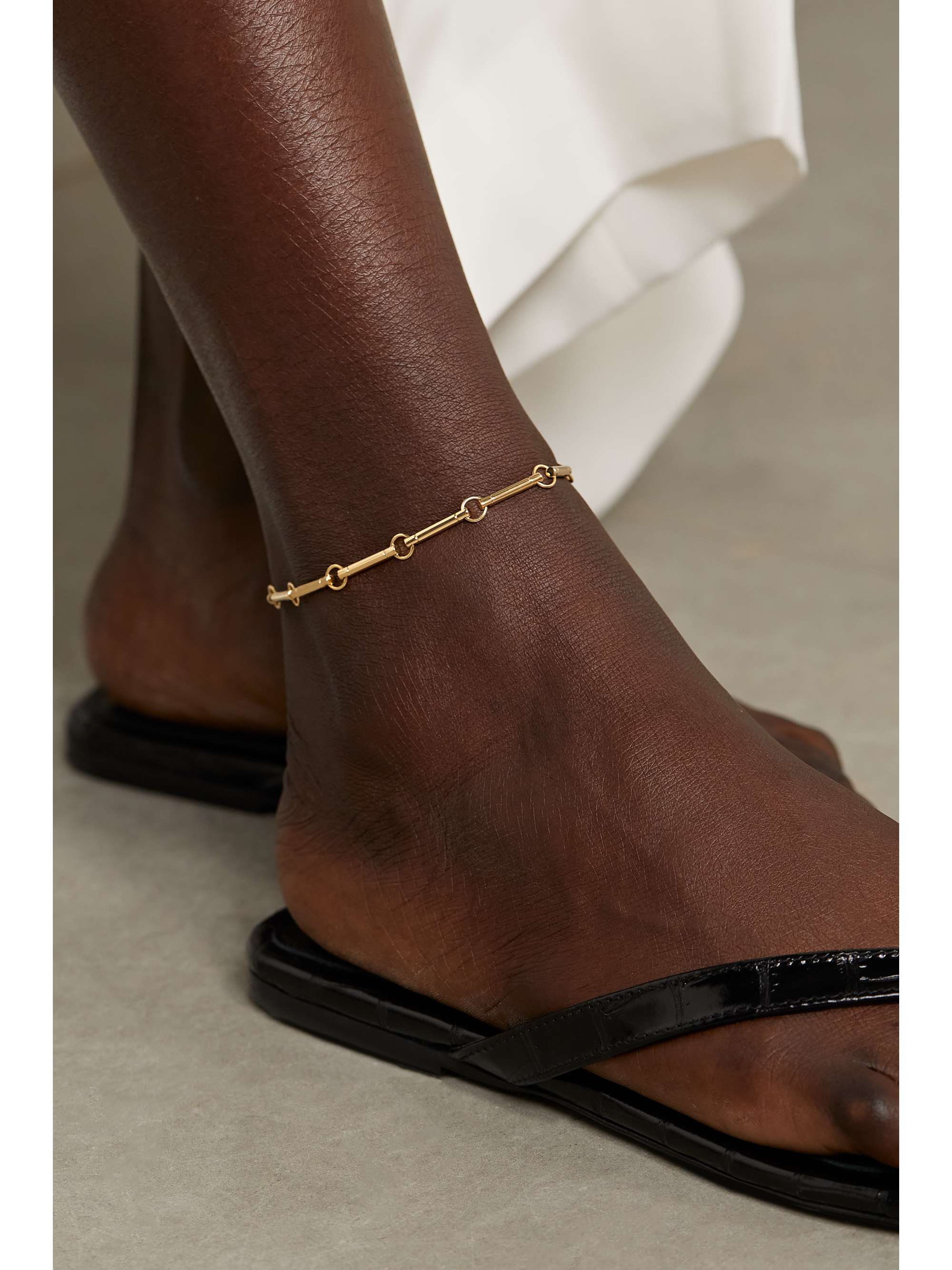 FOUNDRAE Element 18-karat gold anklet