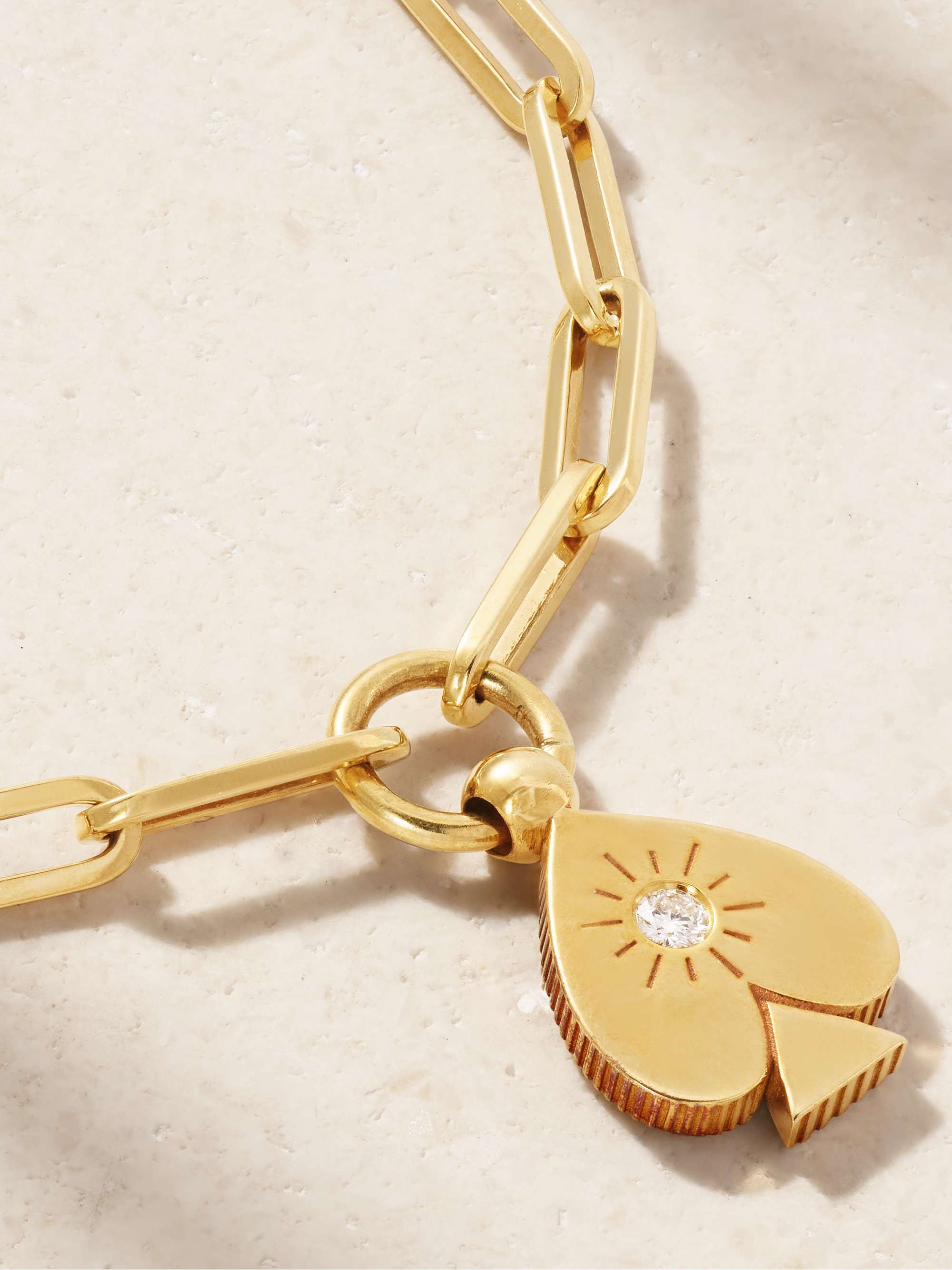 FOUNDRAE Spade Armband aus 18 Karat Gold mit Diamant