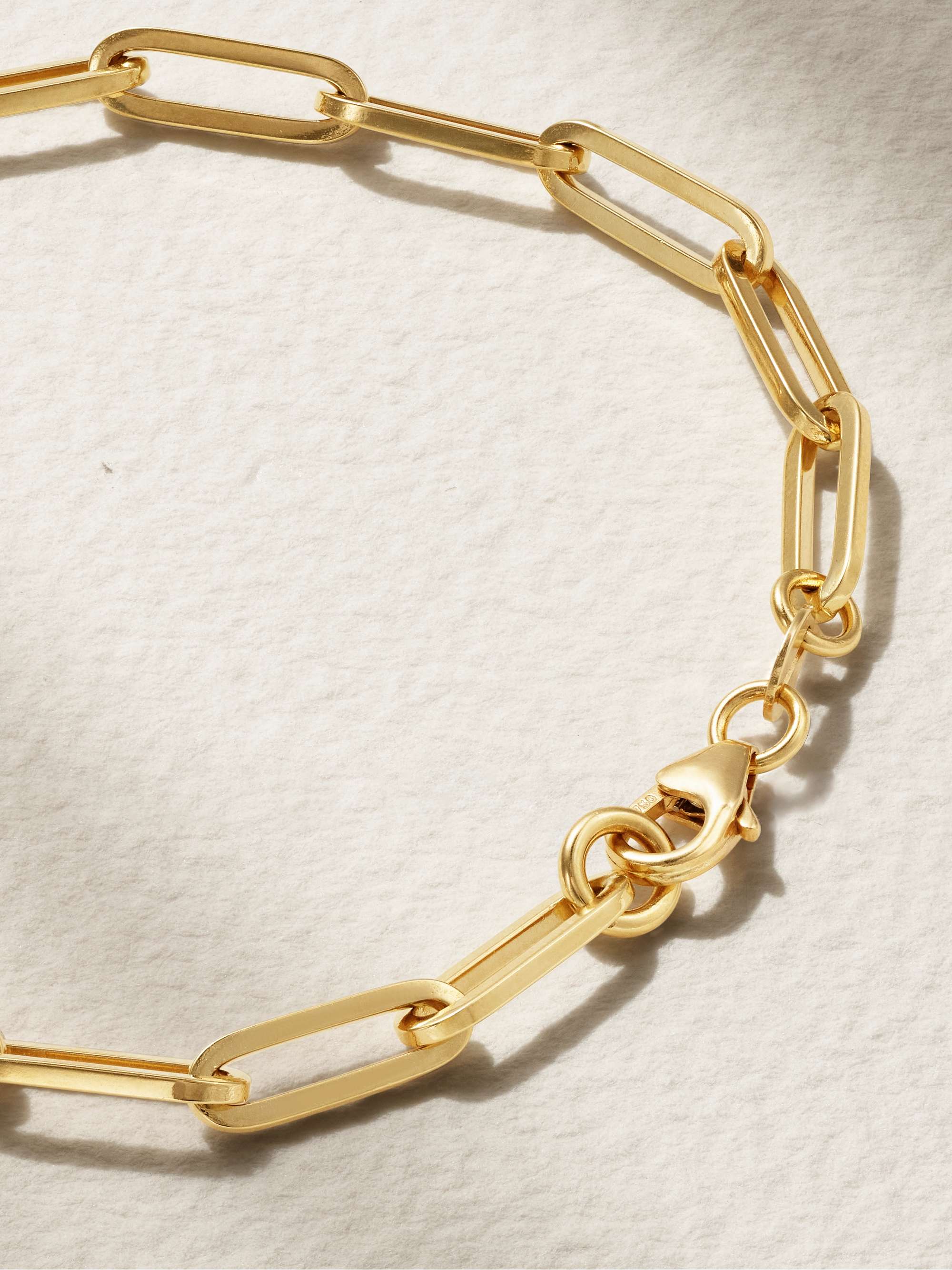 FOUNDRAE Spade 18-karat gold diamond bracelet