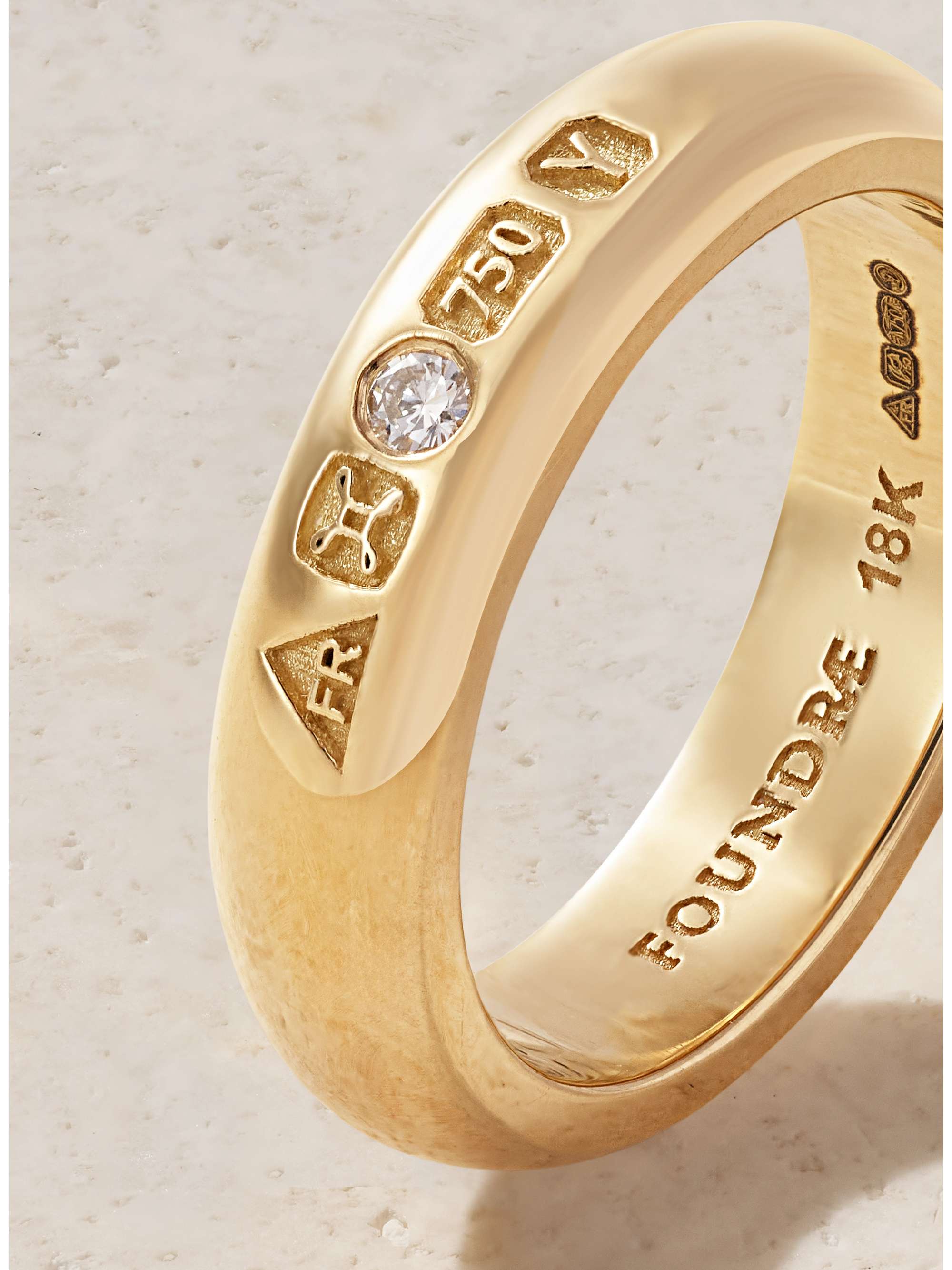 FOUNDRAE 18-karat gold diamond ring