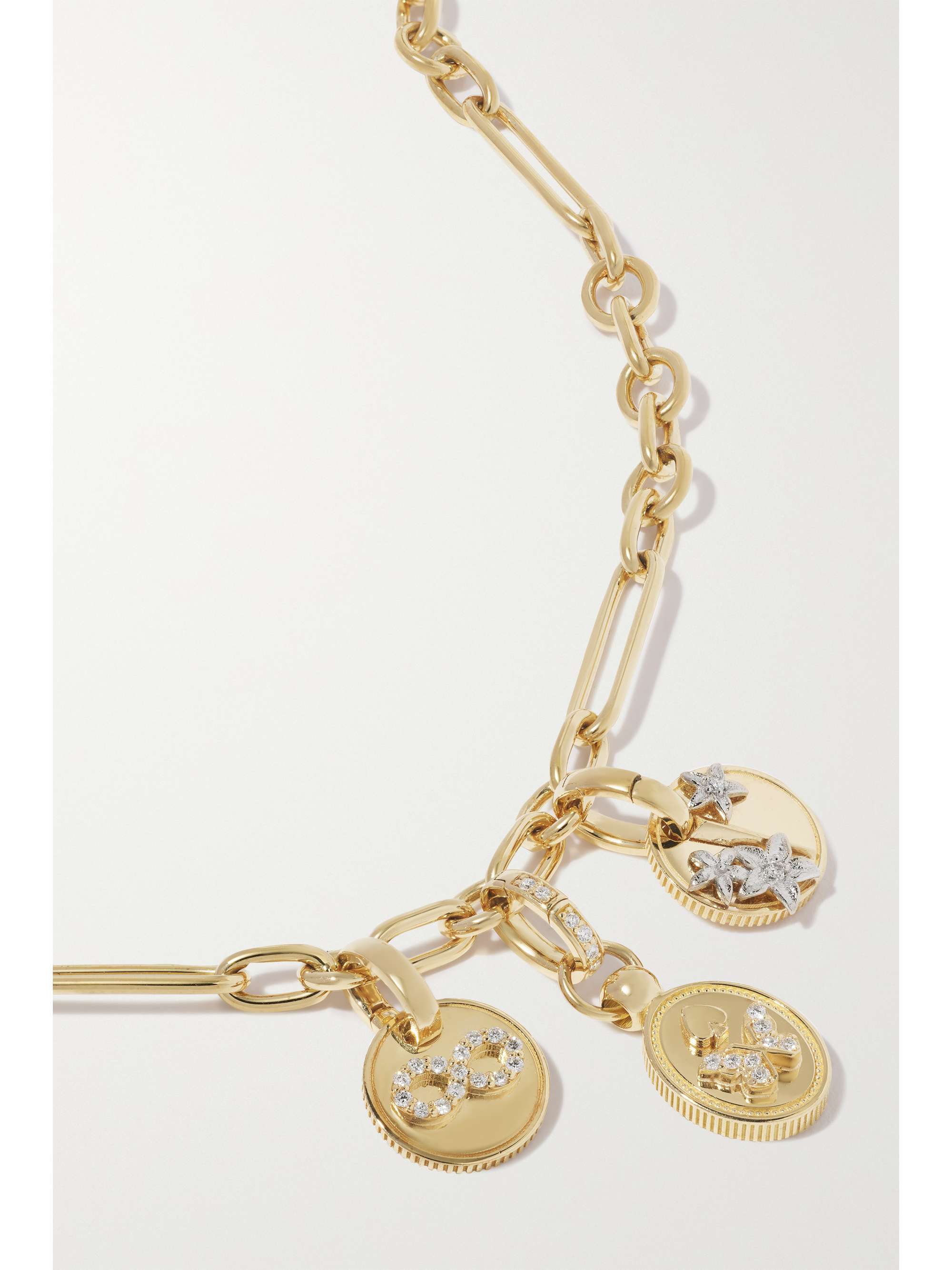 FOUNDRAE Reverie, Resilience and Karma 18-karat gold diamond necklace