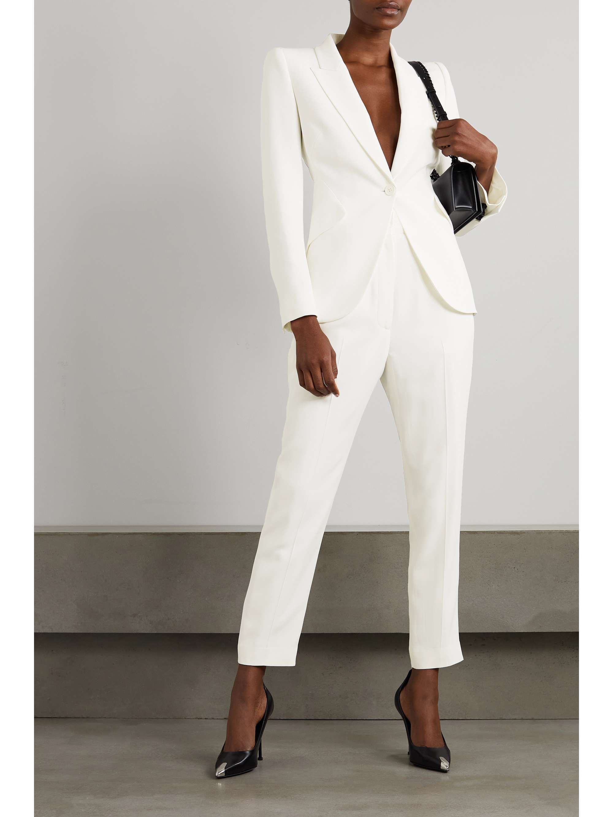 ALEXANDER MCQUEEN Straight-leg crepe pants | NET-A-PORTER
