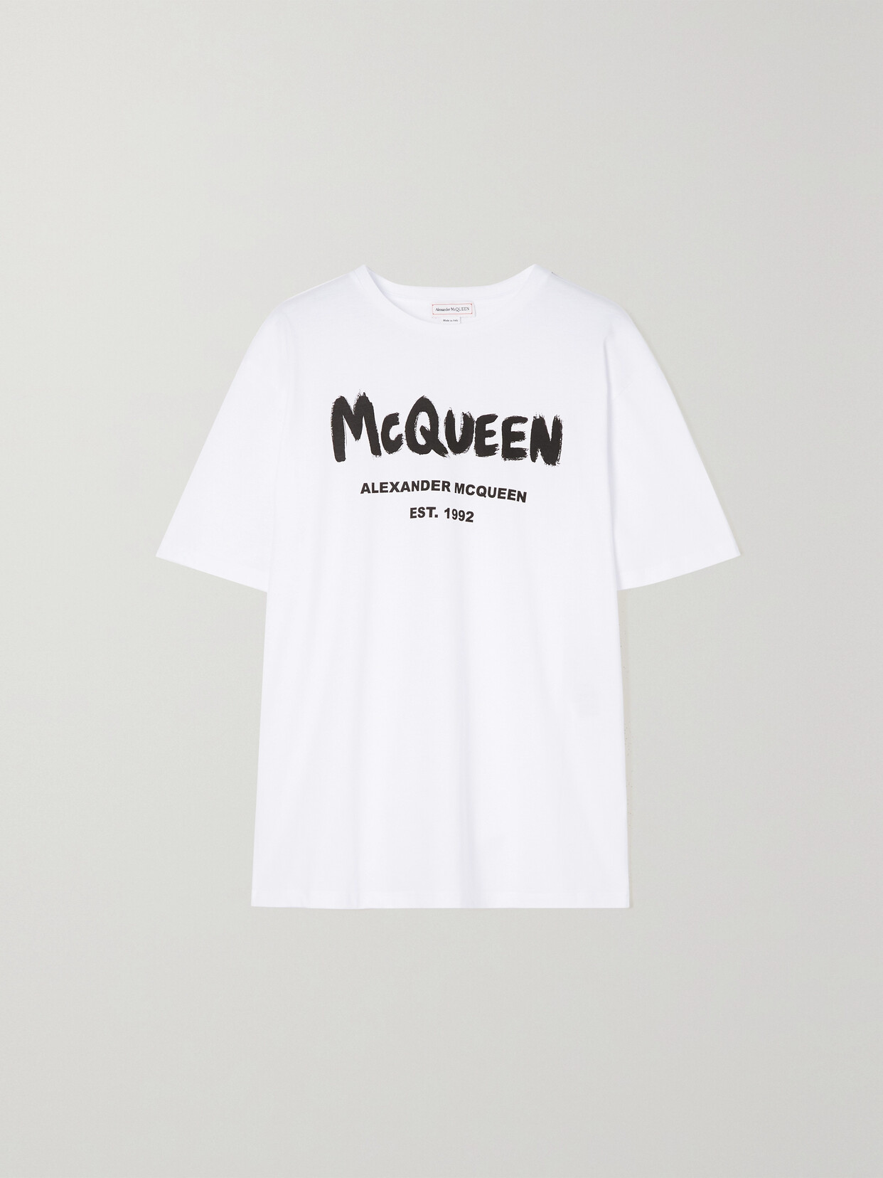 Alexander McQueen Printed Cotton-jersey T-shirt