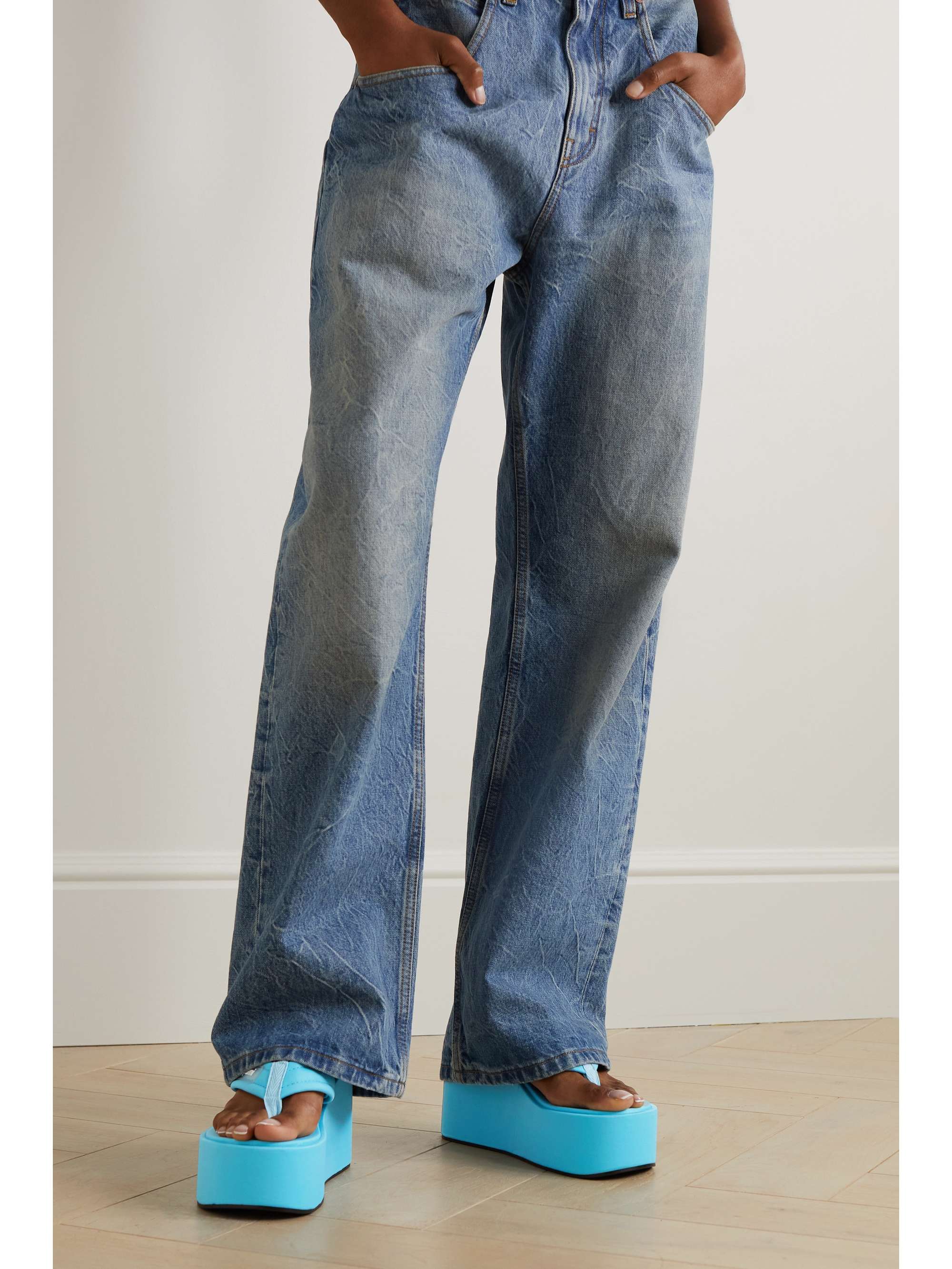 Gray wedge flip flops sale