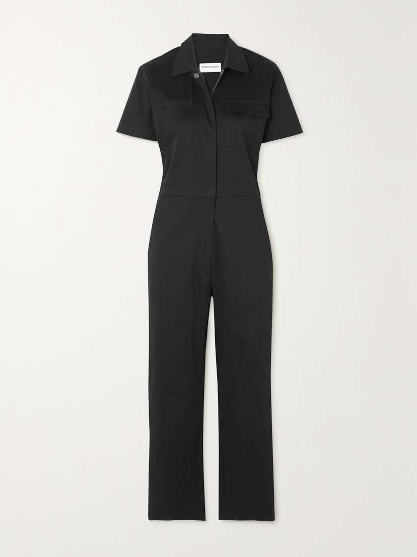 Rivet Utility + Net Sustain Worker Cotton-blend Twill Jumpsuit - x large