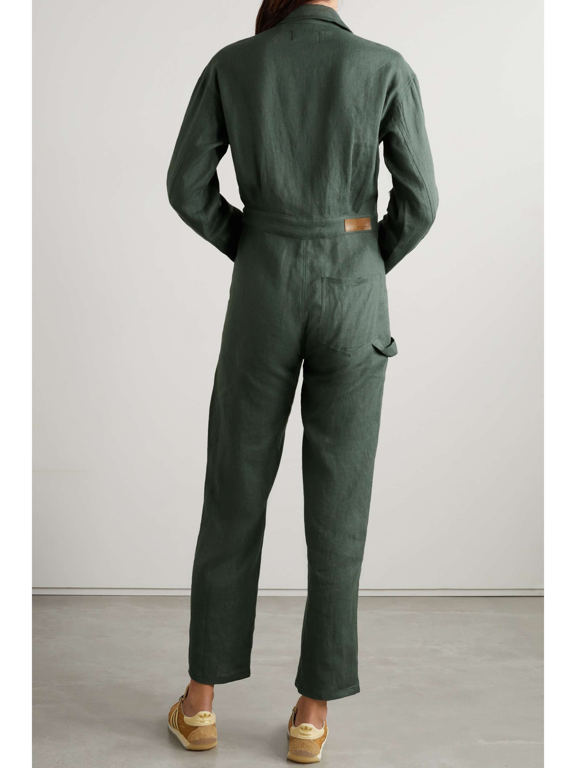 RIVET UTILITY Powerhouse linen jumpsuit NETAPORTER