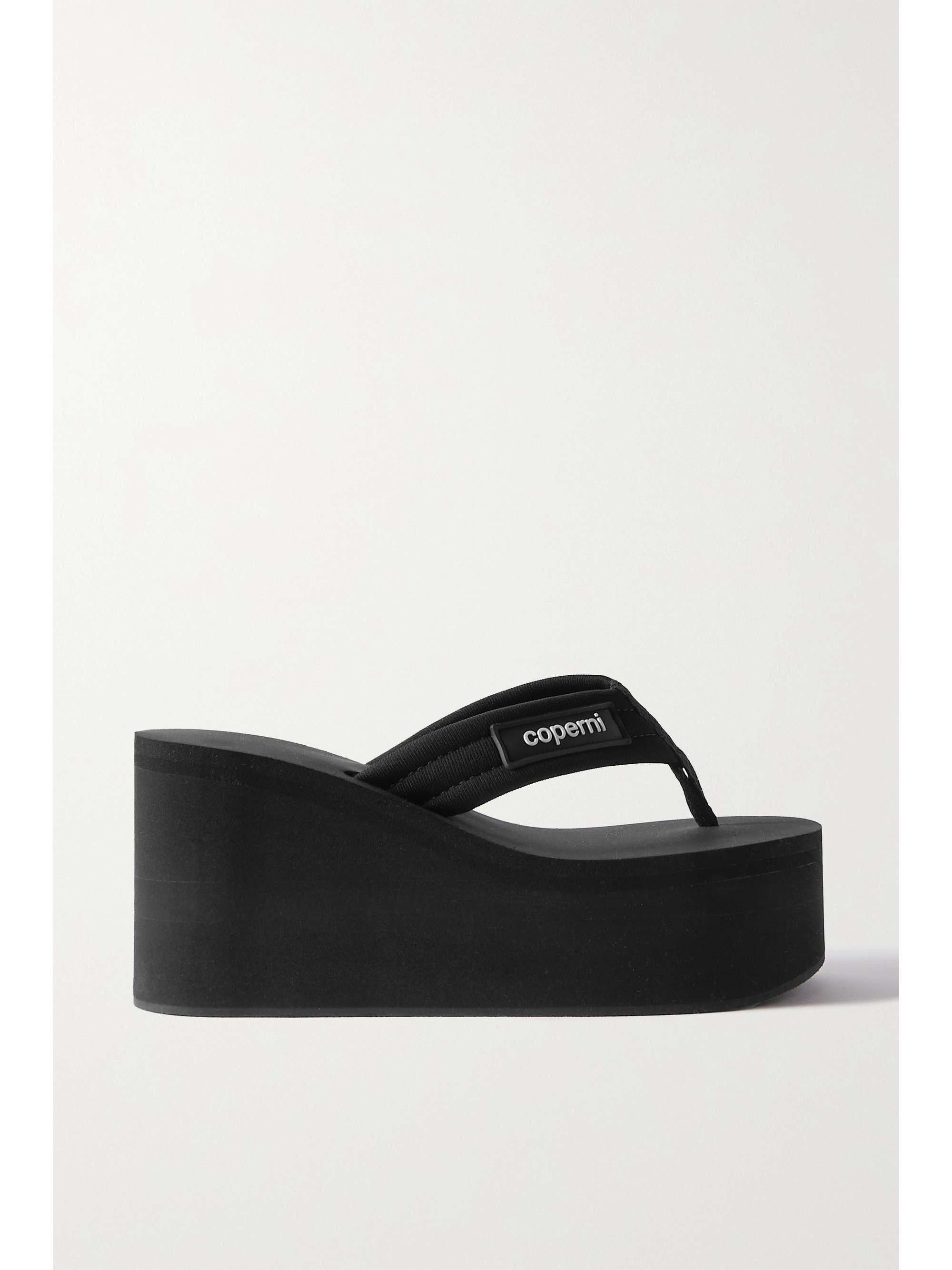 platform wedge flip flops