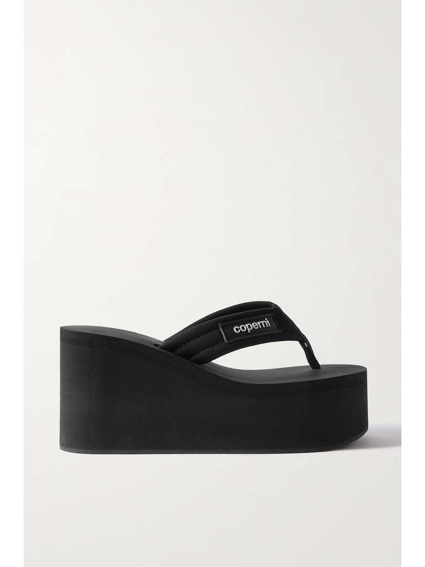 Coperni Webbing Wedge Flip Flops
