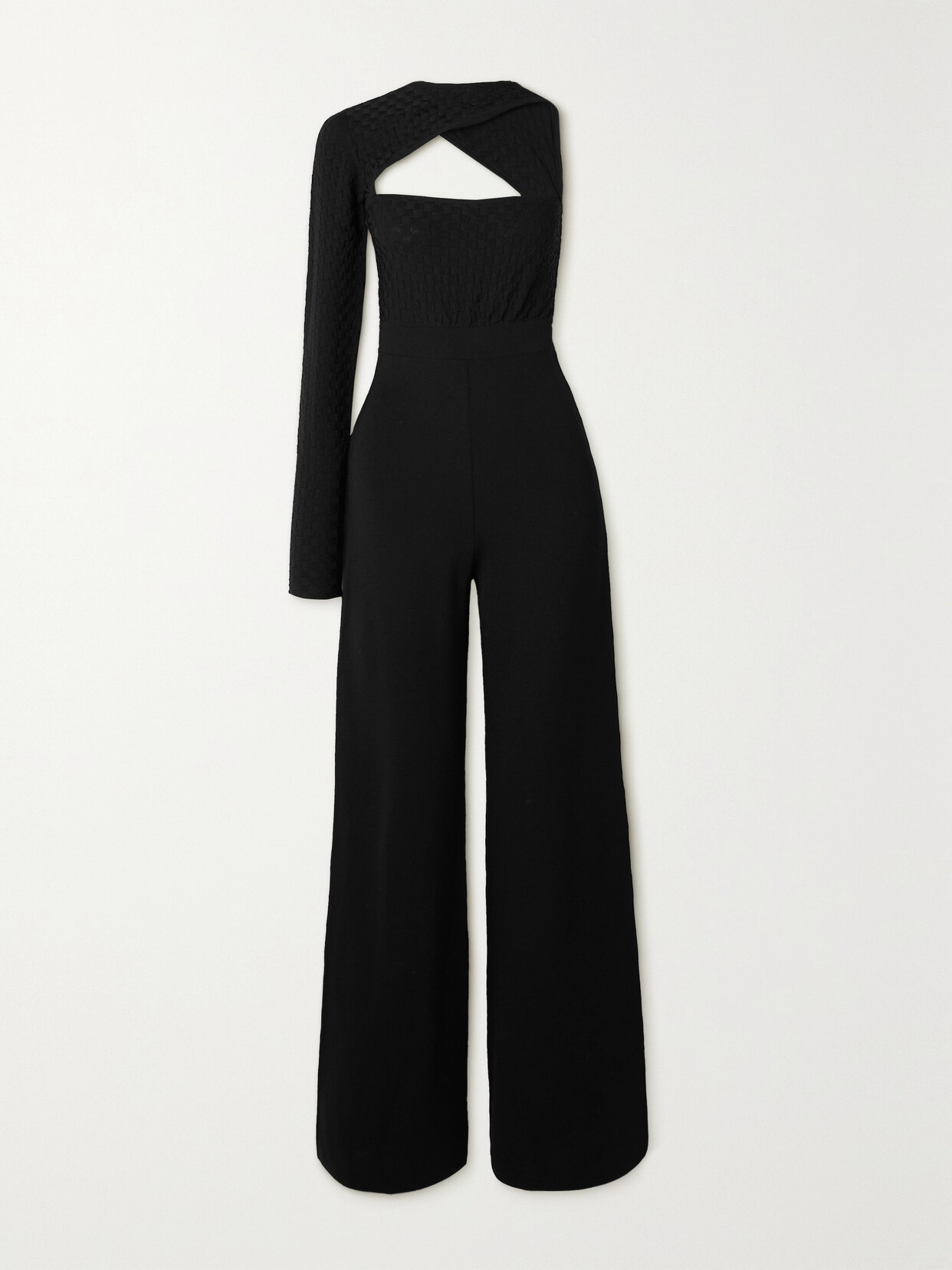 GAUGE81 - Vedra One-sleeve Cutout Stretch-jersey Jumpsuit - Black