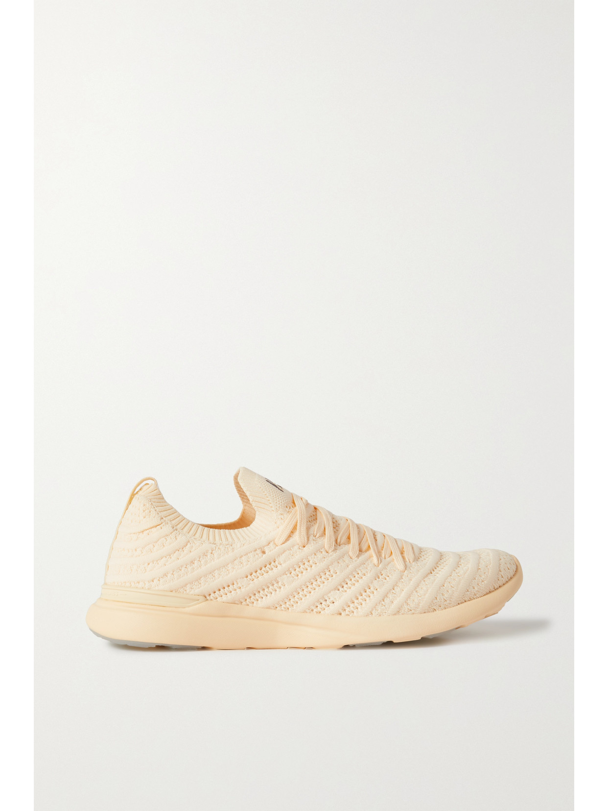 Apl Athletic Propulsion Labs Techloom Wave Mesh Sneakers In Cream