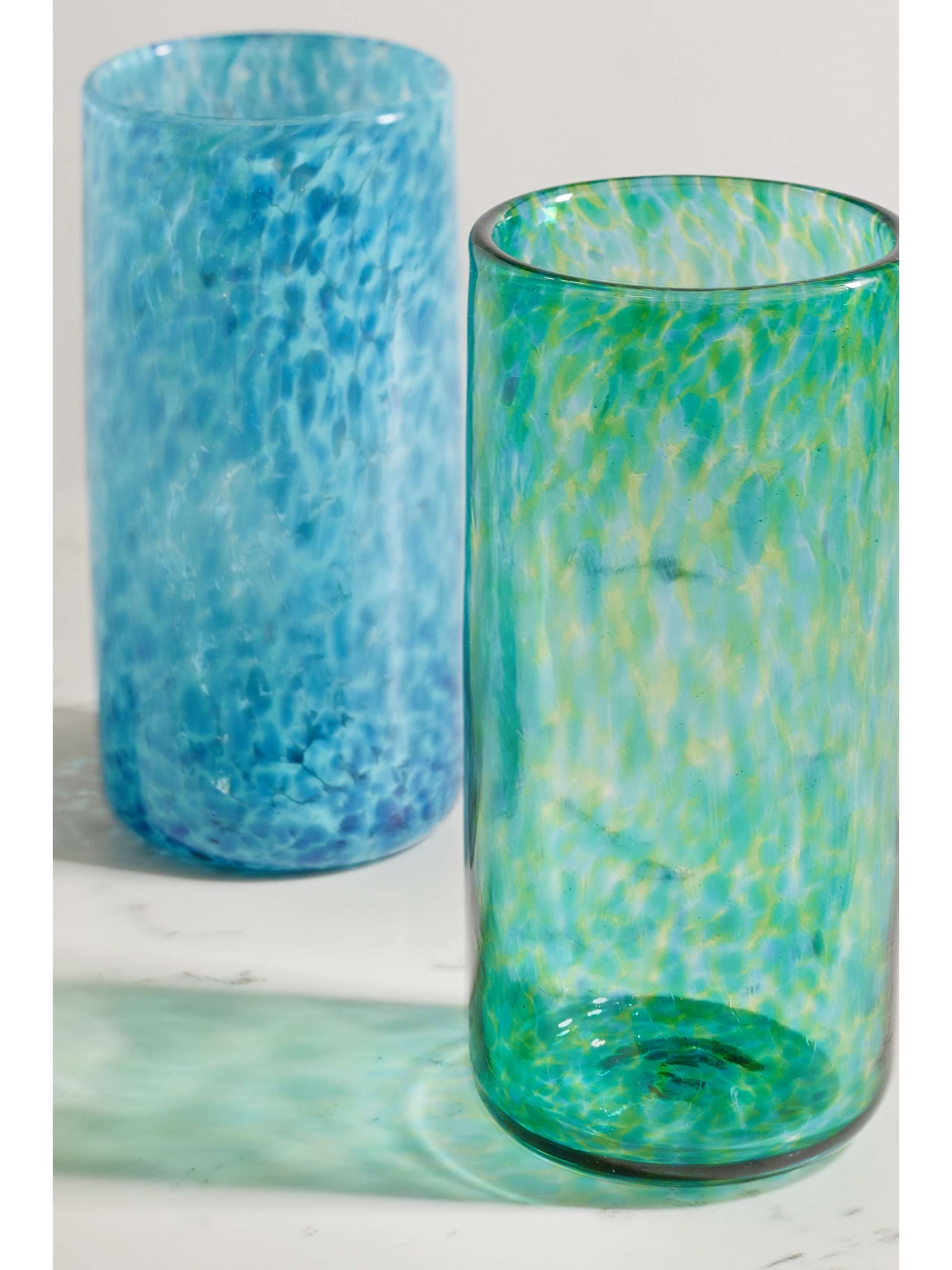 Blue Set of four highball glasses VANDEROHE CURIO NETAPORTER