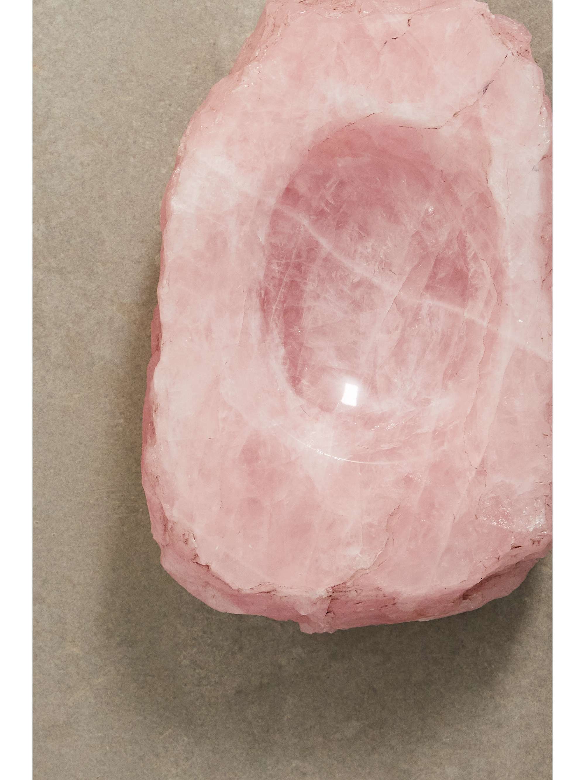JIA JIA Rose quartz candy bowl