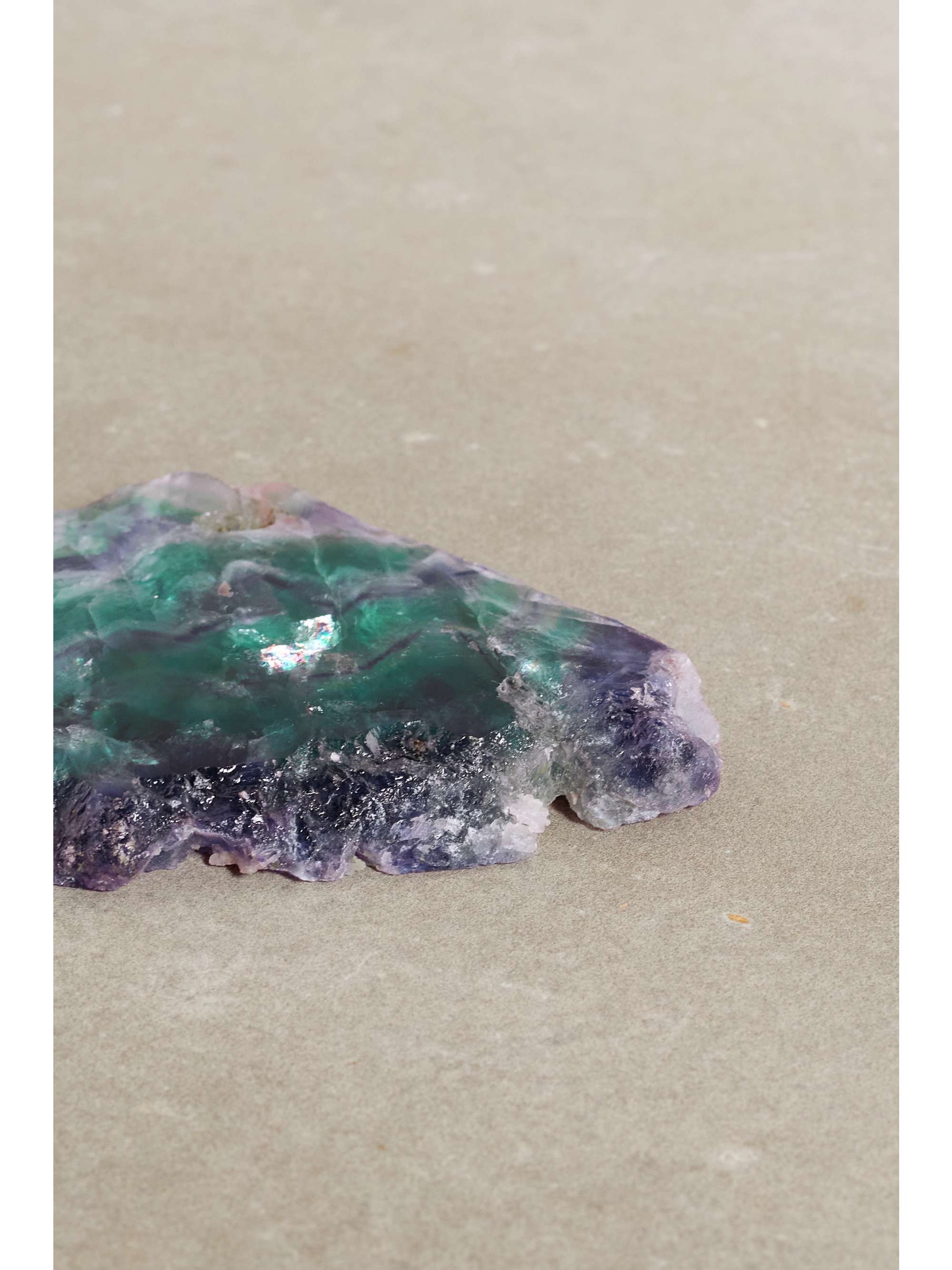 JIA JIA Rainbow fluorite slice