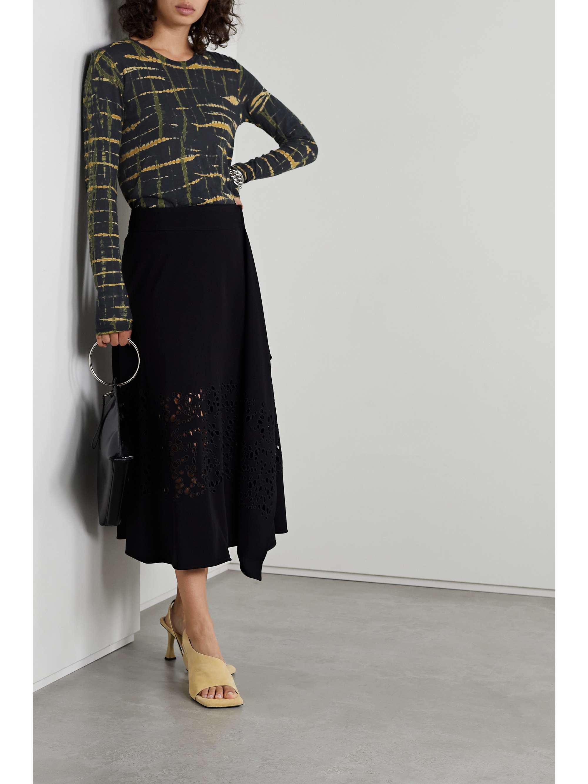PROENZA SCHOULER Tie-dyed cotton-jersey T-shirt