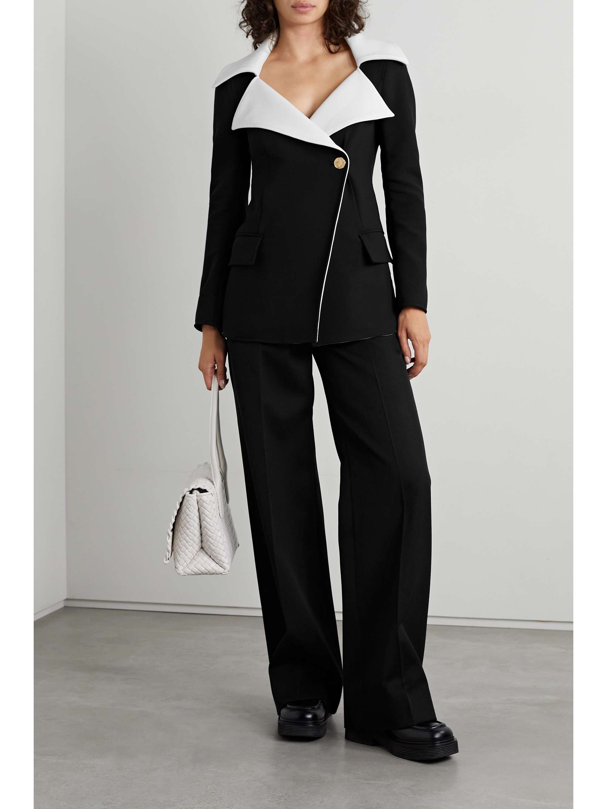 PROENZA SCHOULER Two-tone stretch-wool blazer
