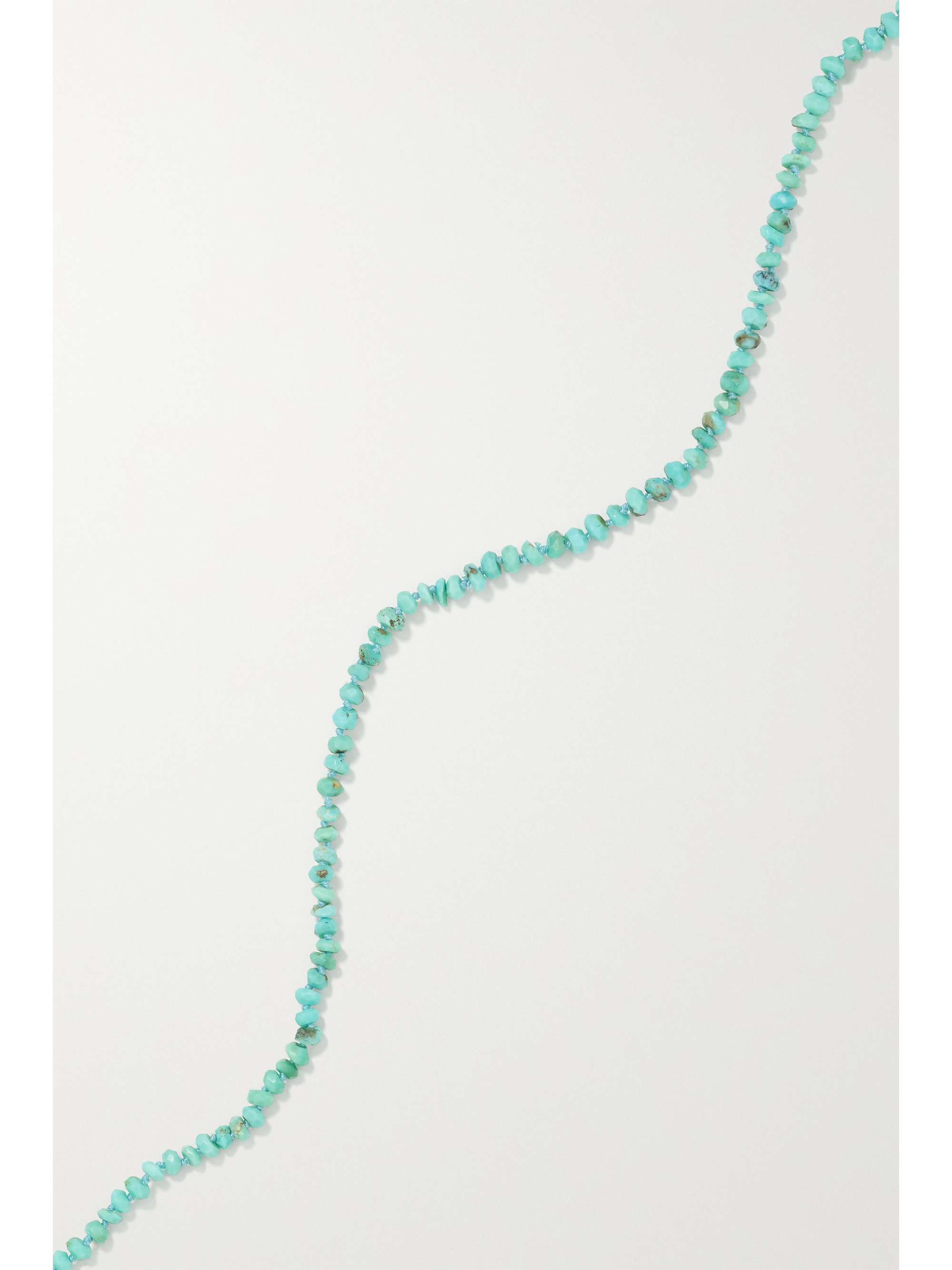 ANDREA FOHRMAN Mini Cosmo 14-karat gold, turquoise and diamond necklace ...