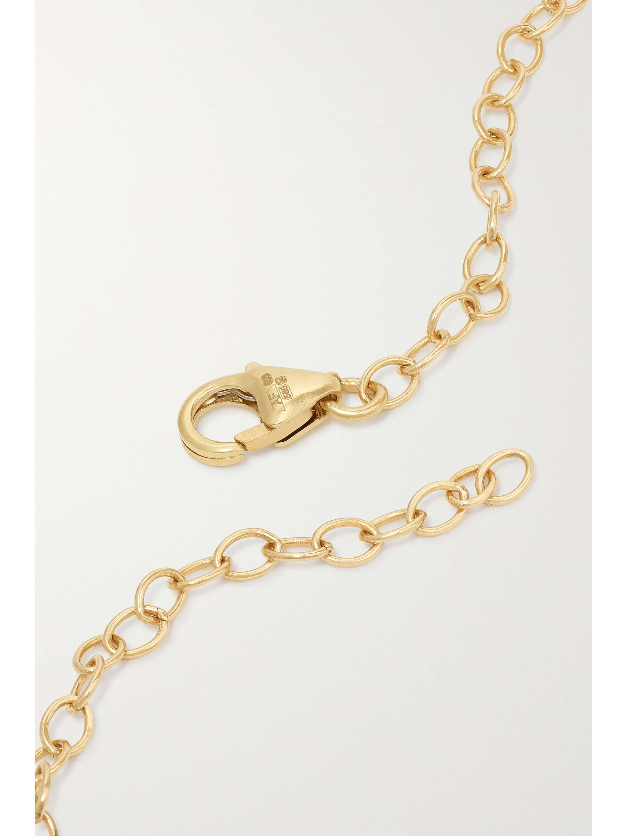 ANDREA FOHRMAN Peek-A-Boo 14-karat gold turquoise anklet