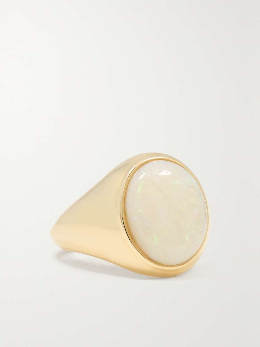Andrea Fohrman 1-karat Gold Opal Signet Ring
