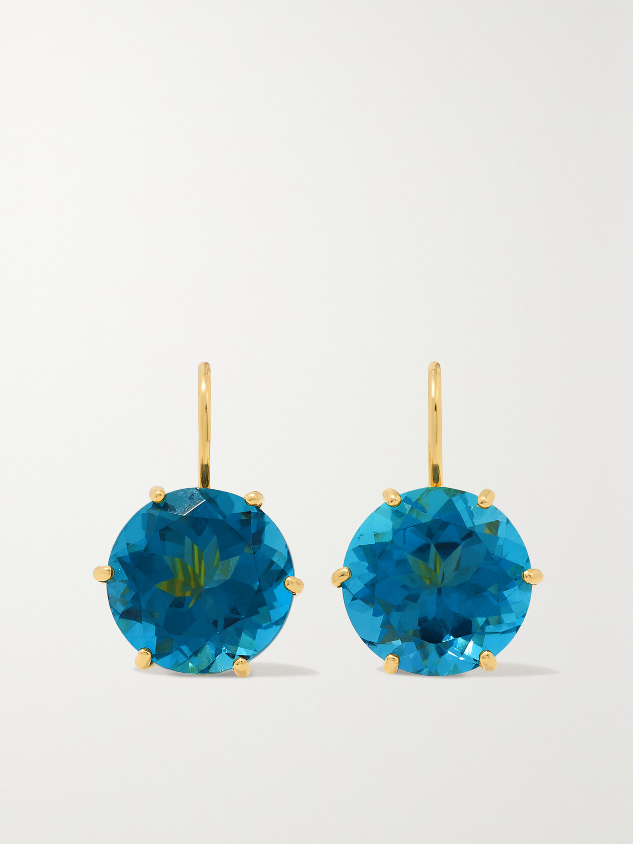 Andrea Fohrman 18-karat Gold Topaz Earrings