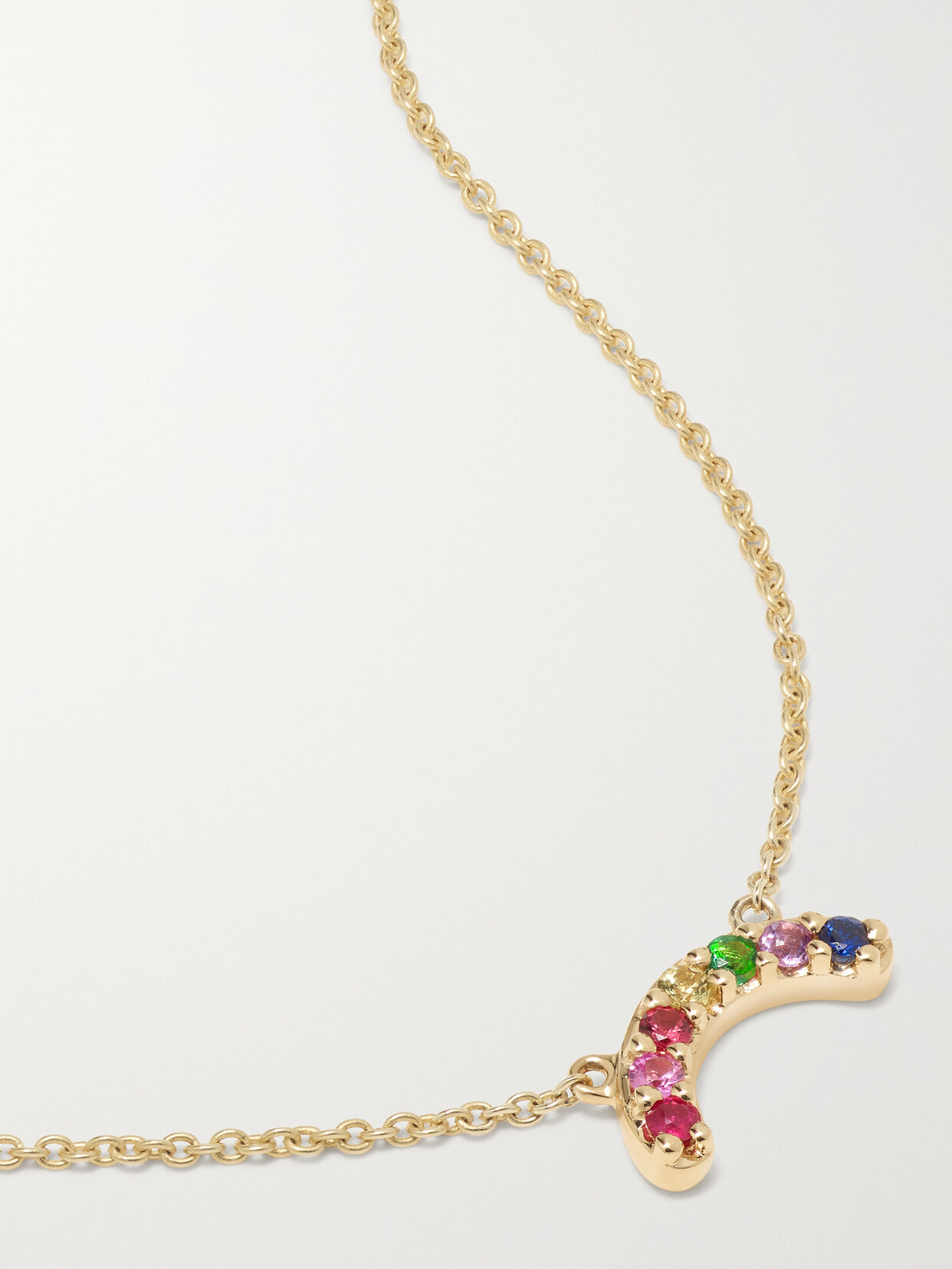 Andrea Fohrman 14-karat Gold Multi-stone Necklace