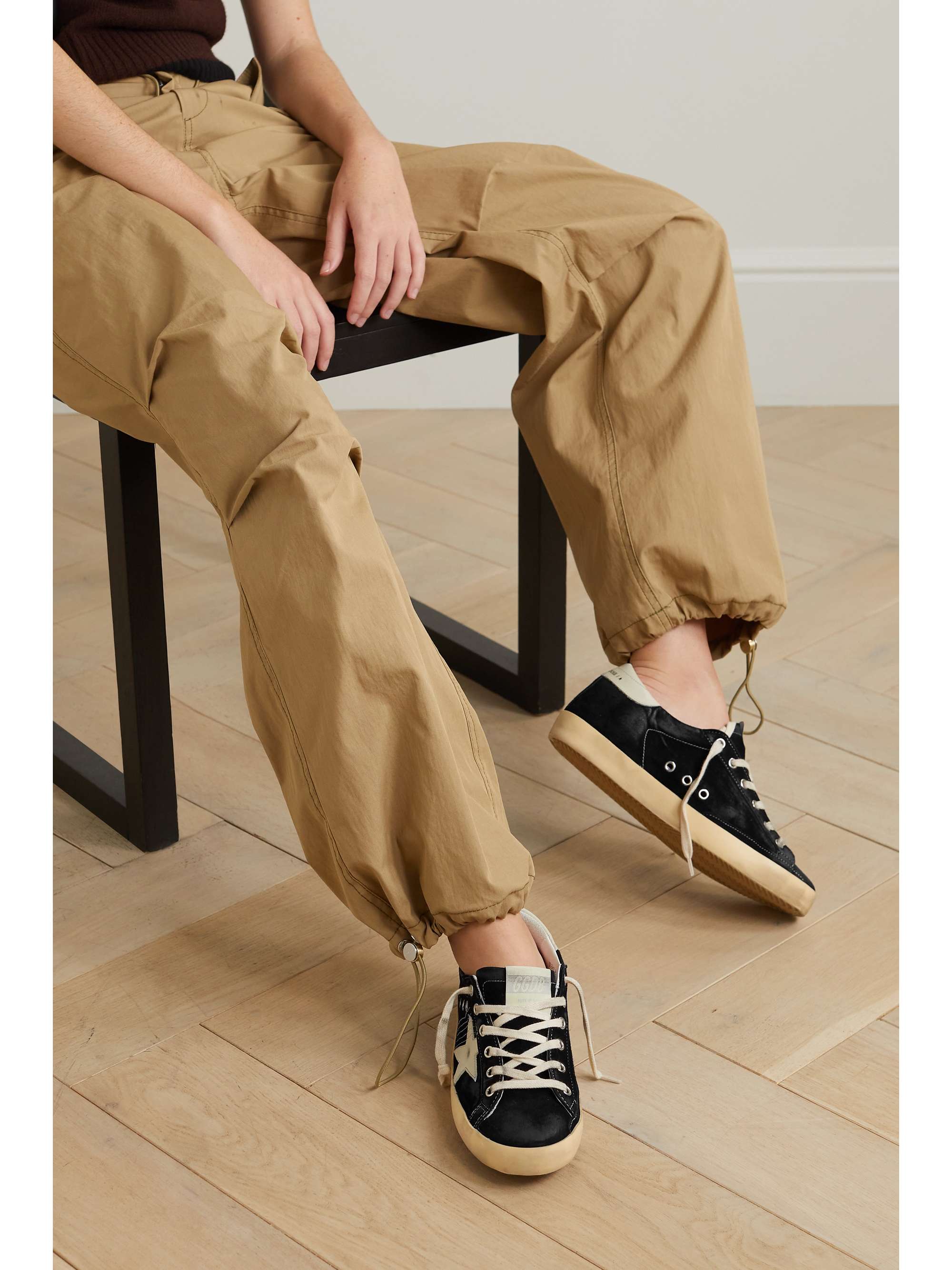 GOLDEN GOOSE Superstar スエード スニーカー ダメージ加工 レザートリム